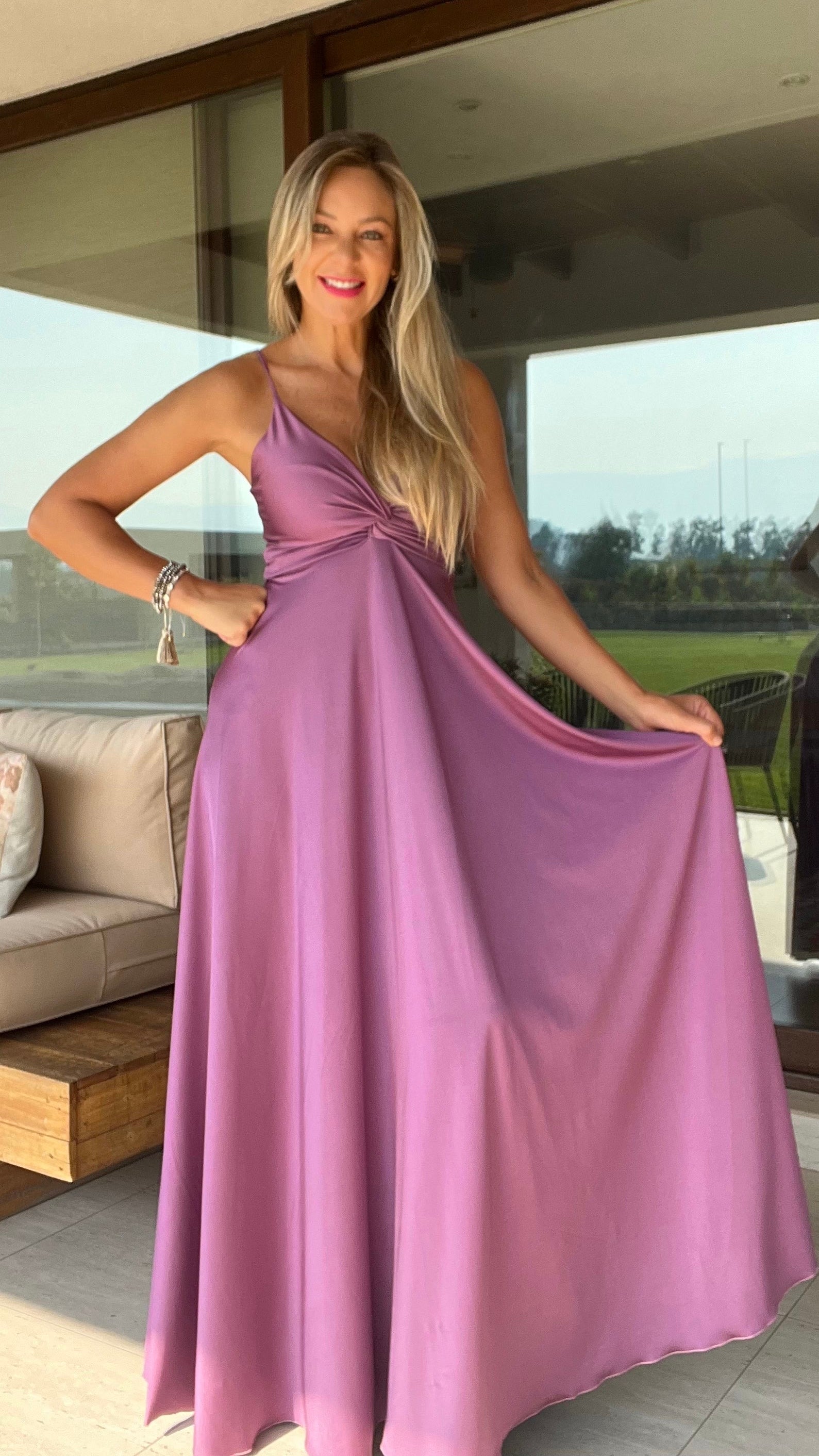 Vestido Amanda Dupont Malva | Vestido de Fiesta Malva | Amoramar.cl 4