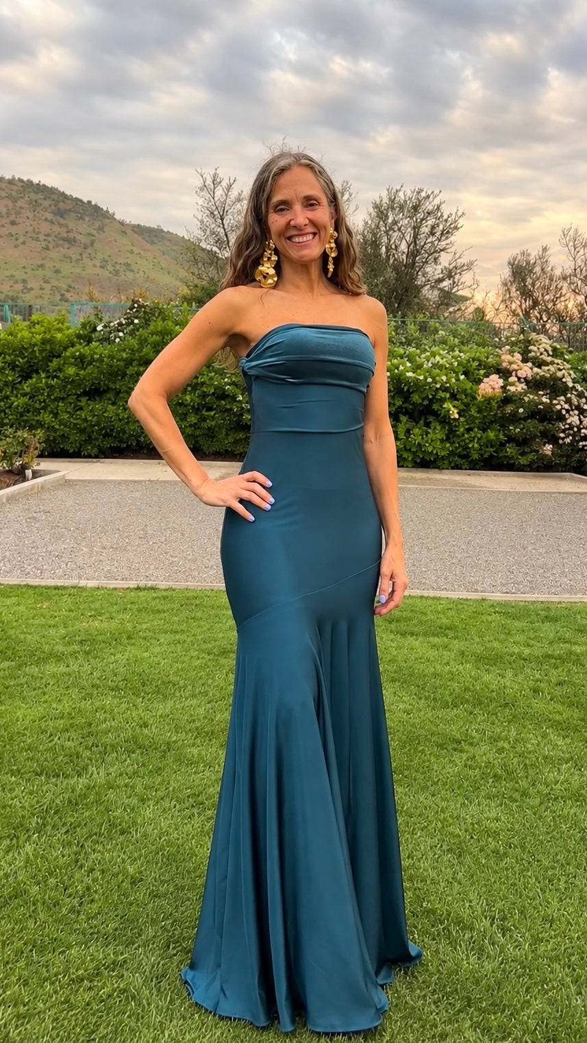 Vestido Bianca Petróleo