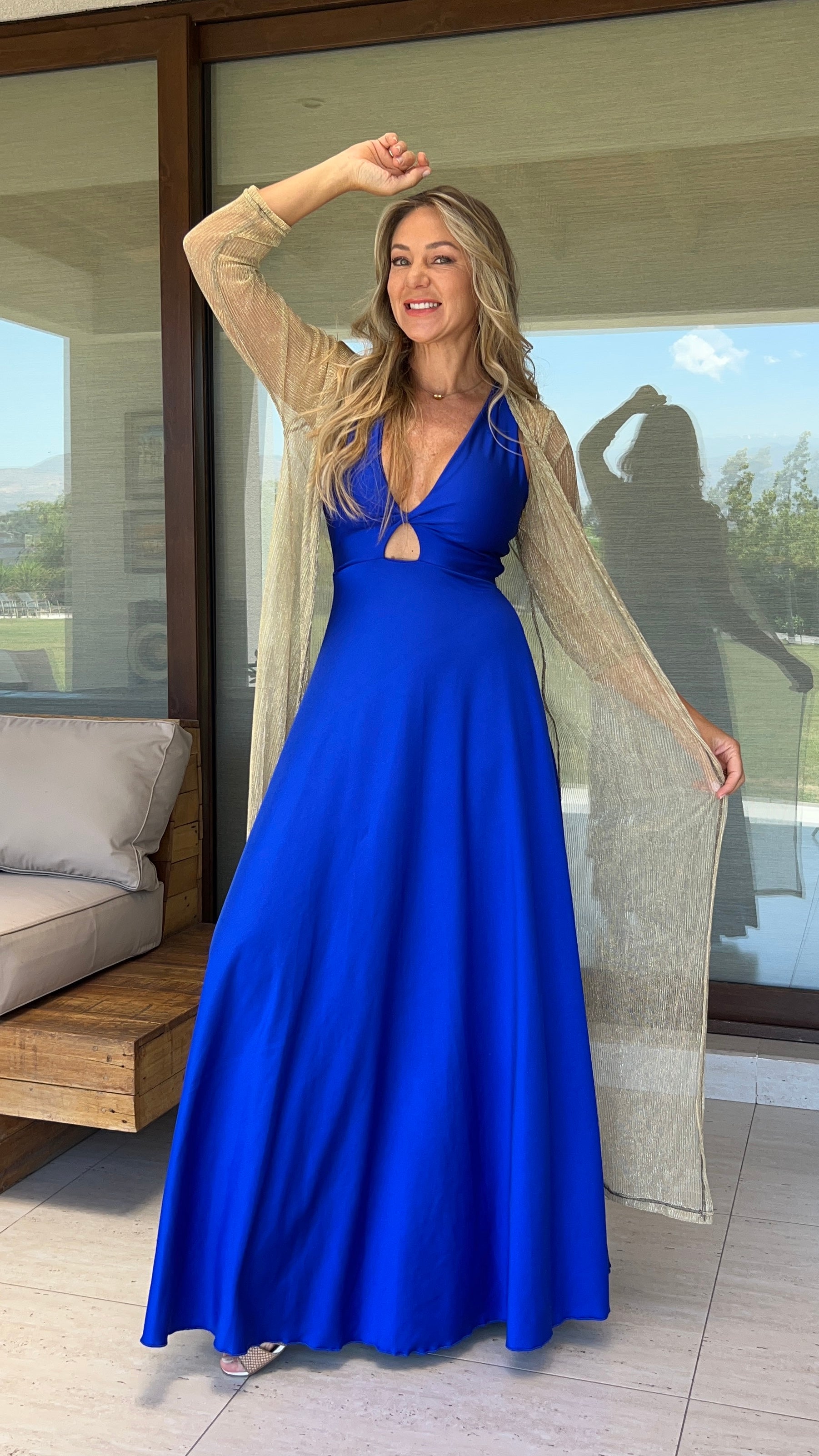 Plisado Tapados Para Vestidos De Fiesta Tapado Dorado, Kimono