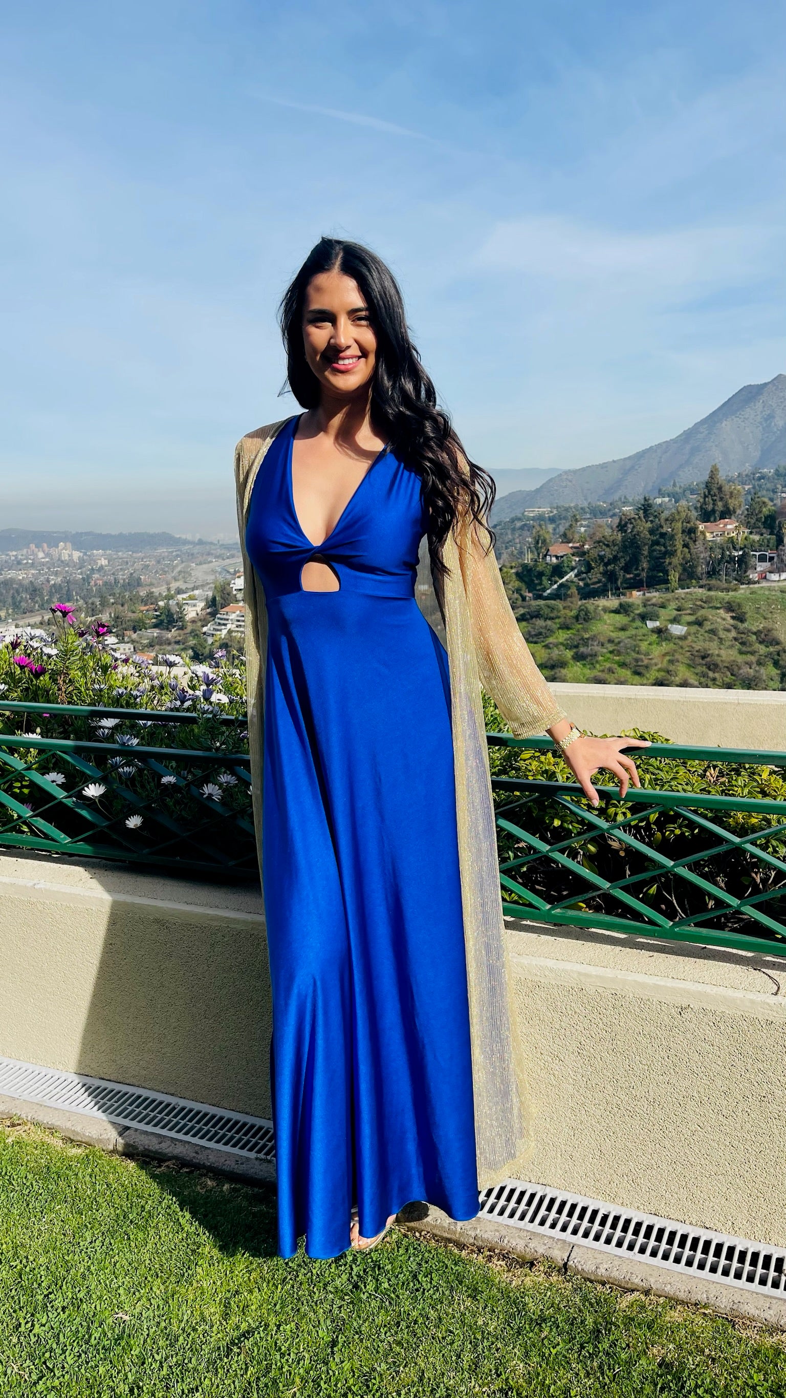 Vestido Ignacia Azul Eléctrico