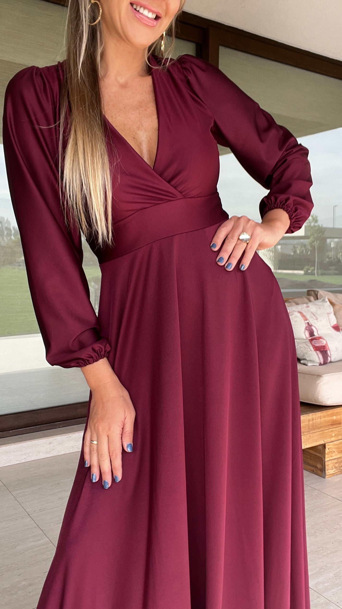Vestido Lara Dupont Burdeos