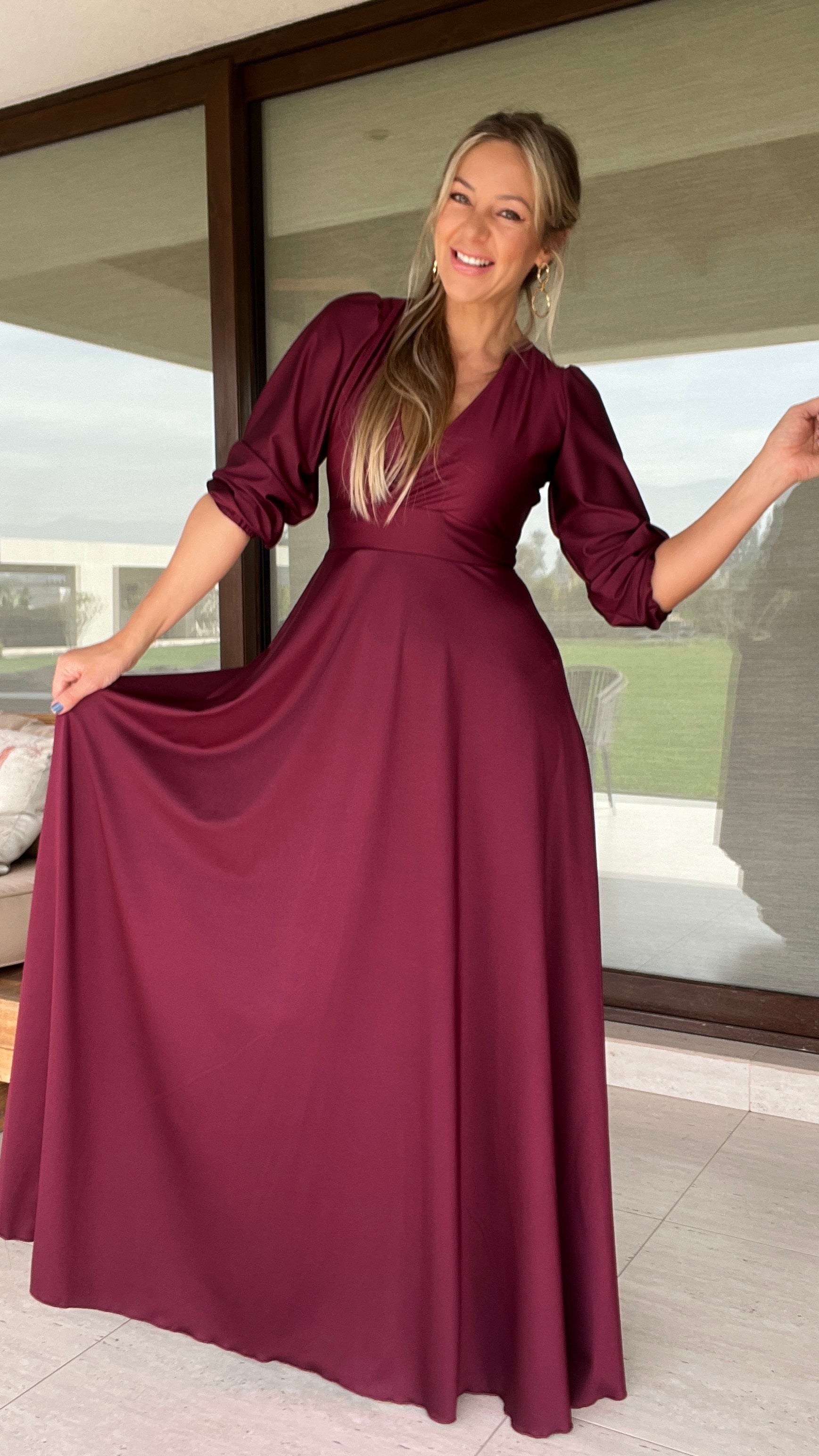 Vestido Lara Dupont Burdeos