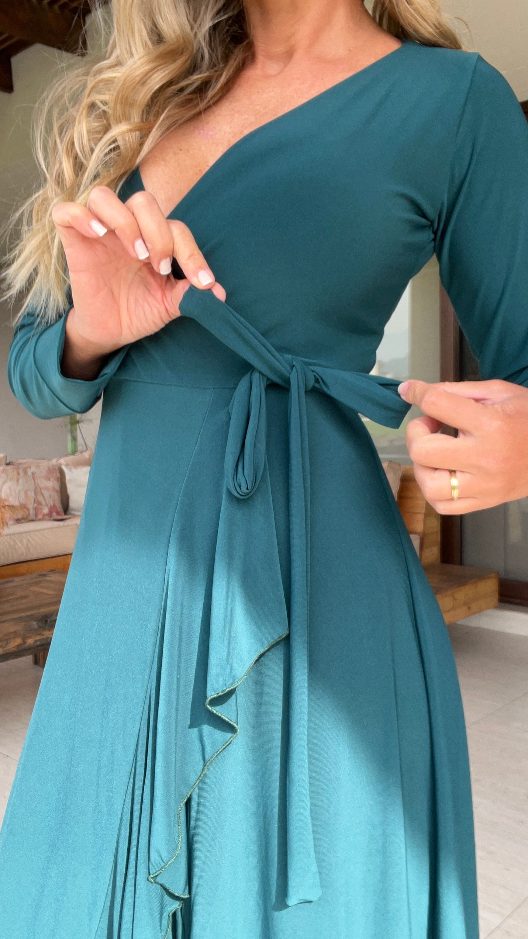 Vestido Emma Verde Botella