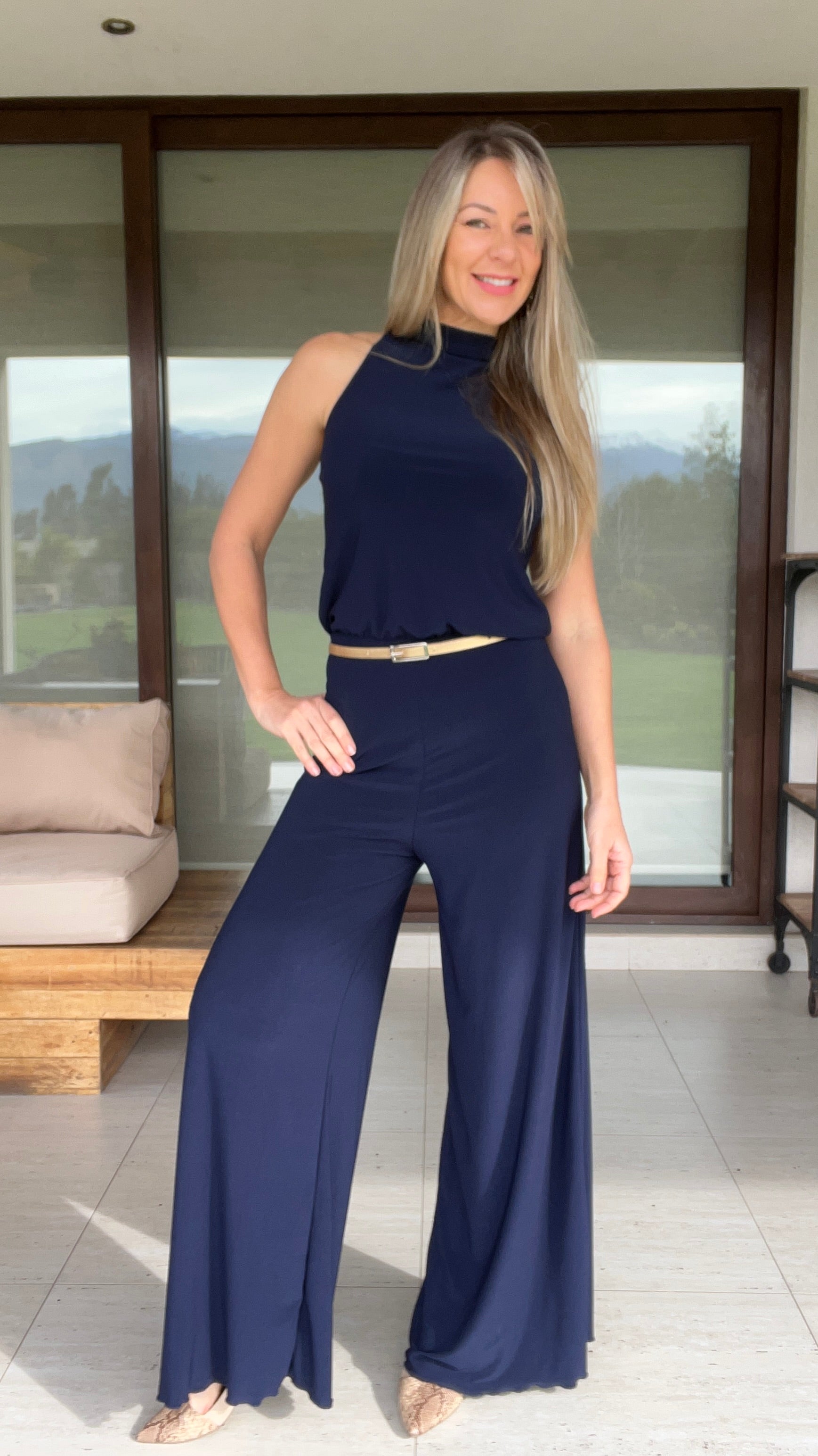 Enterito Halter Azul Marino