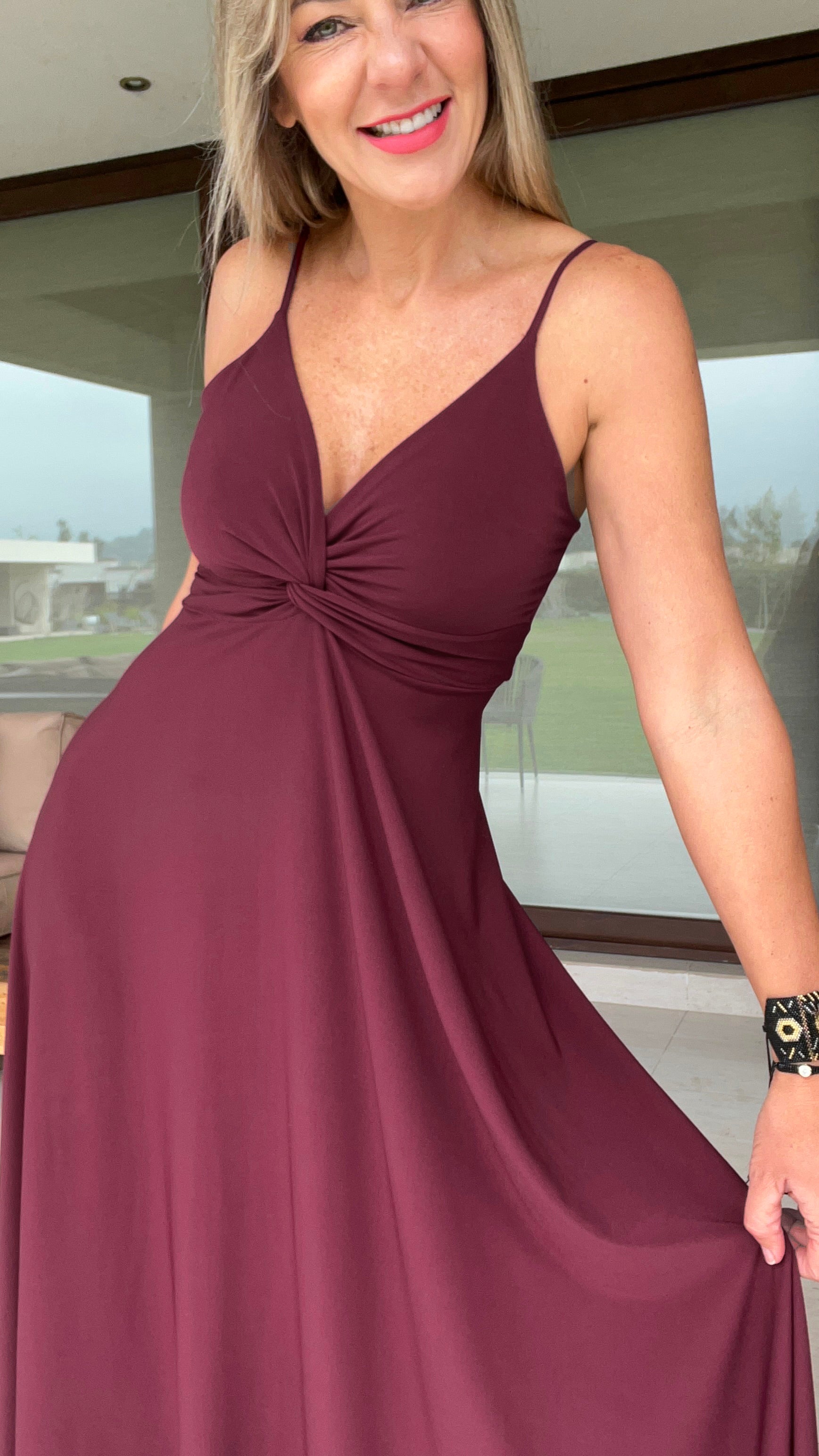 Vestido Amanda Ity Burdeos