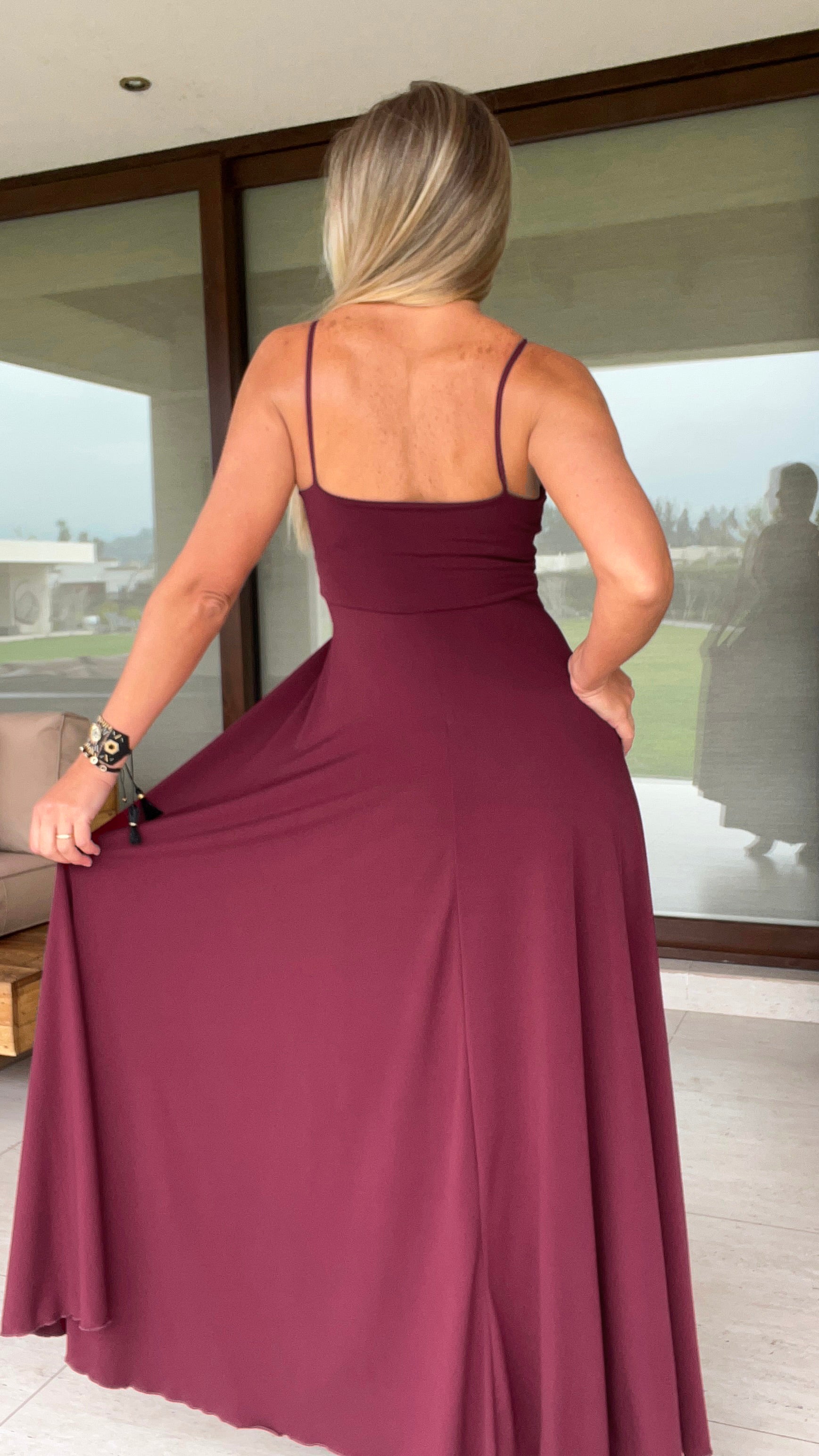 Vestido Amanda Ity Burdeos