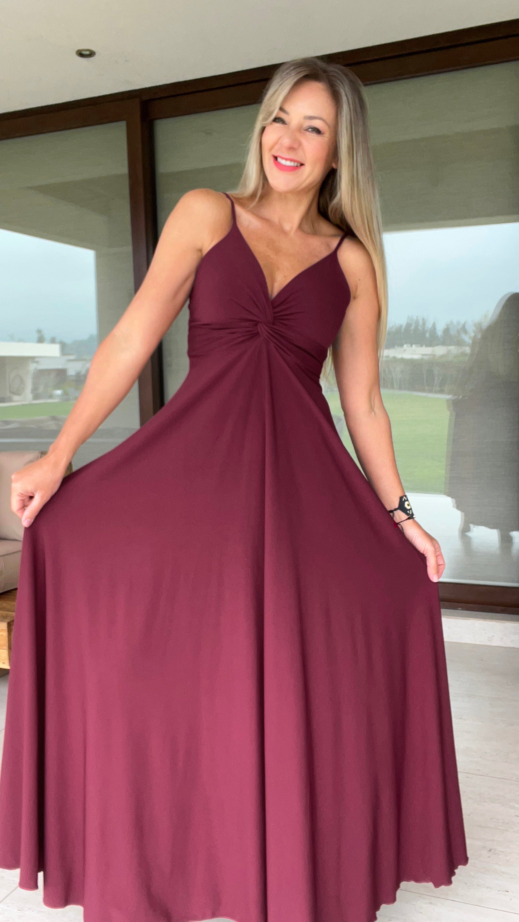 Vestido Amanda Ity Burdeos