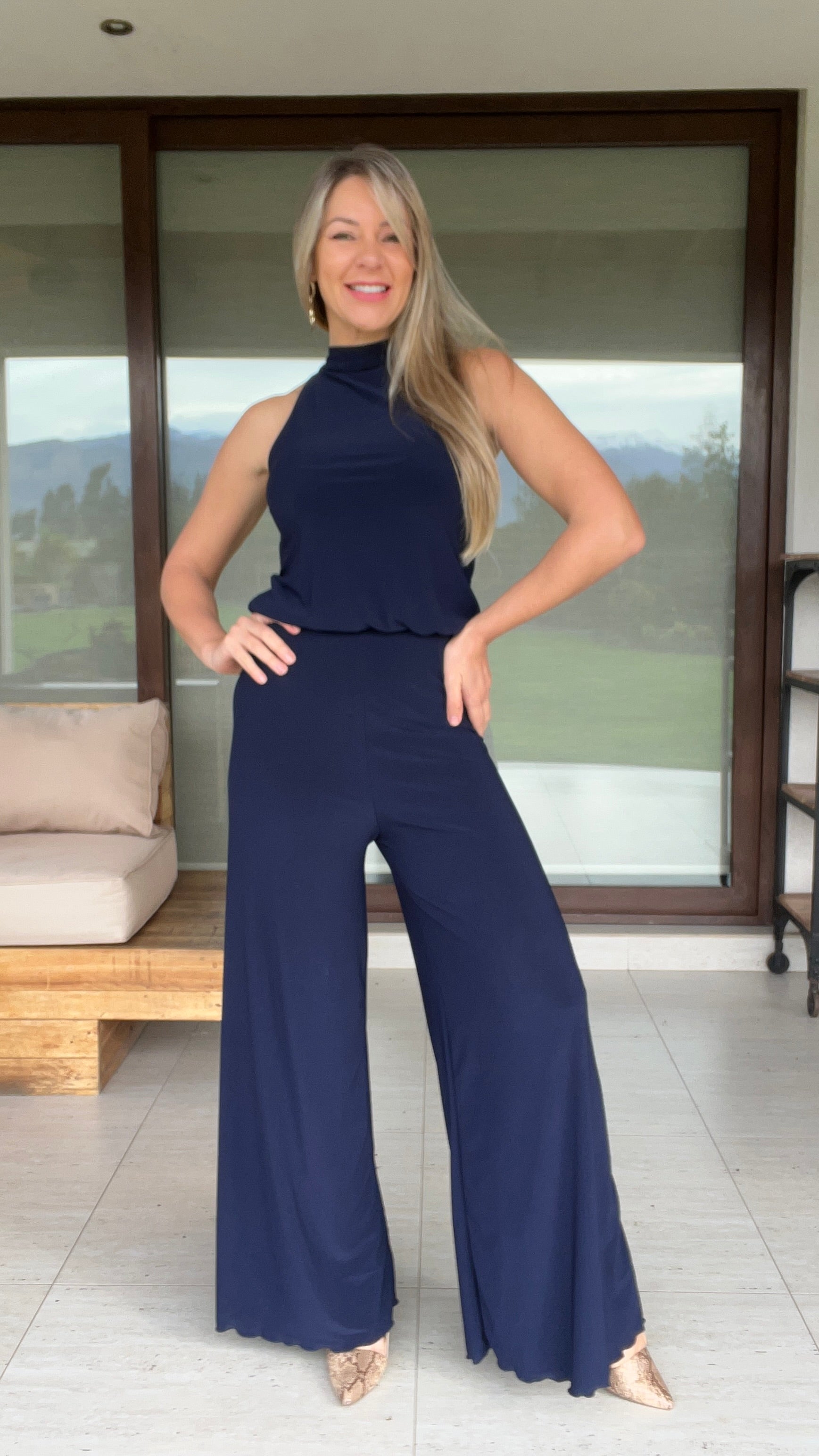 Enterito Halter Azul Marino