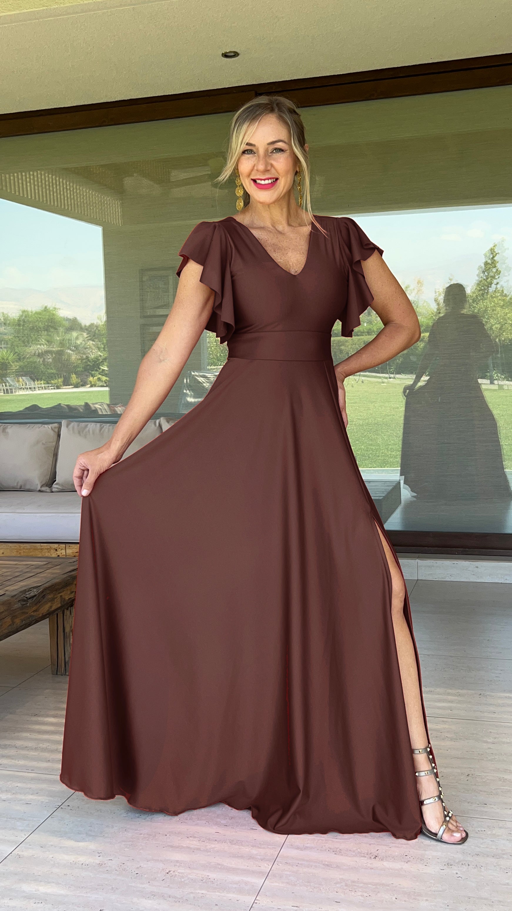 Vestido Lorenza Chocolate