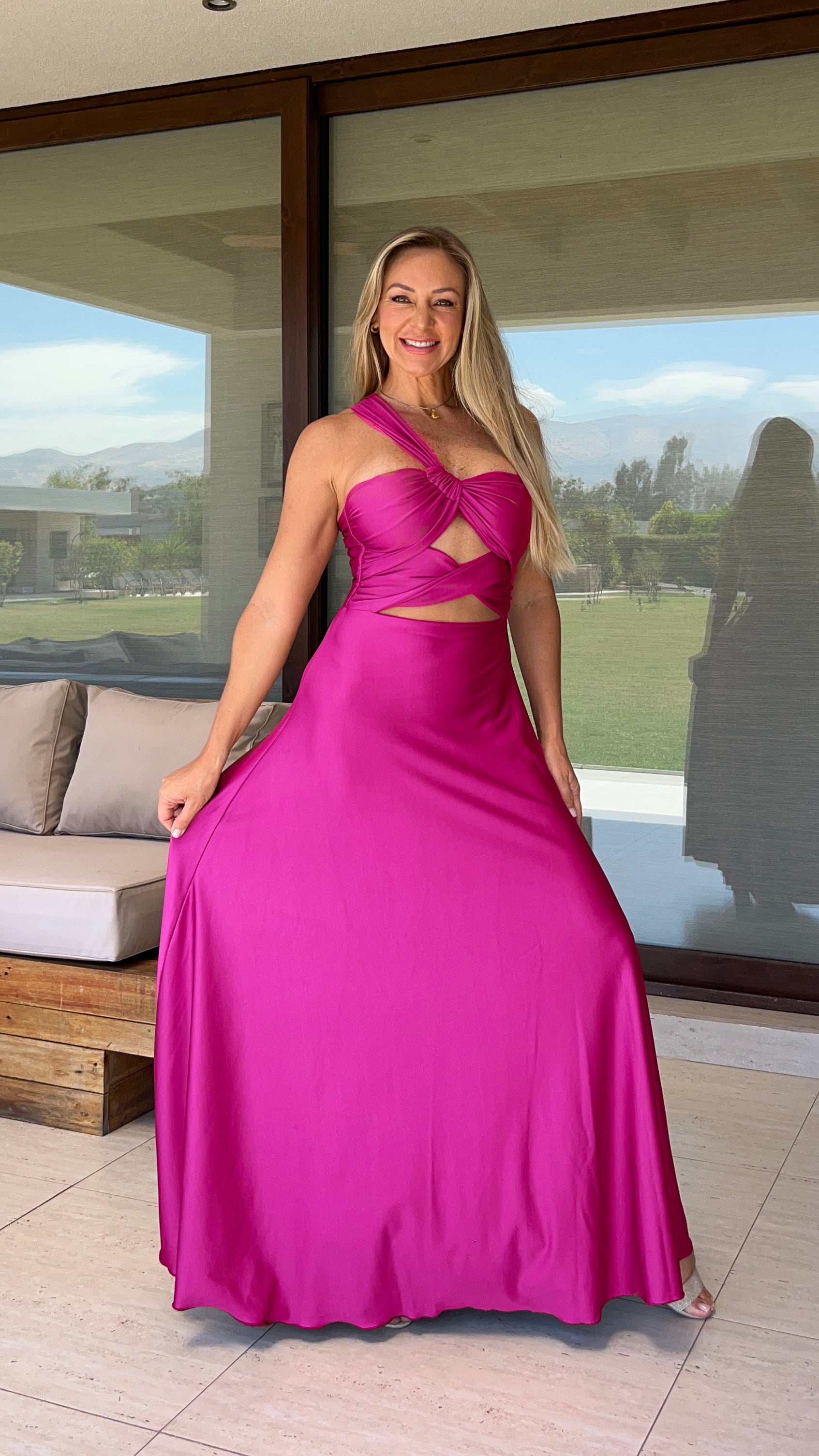 Vestido Paulina Fucsia