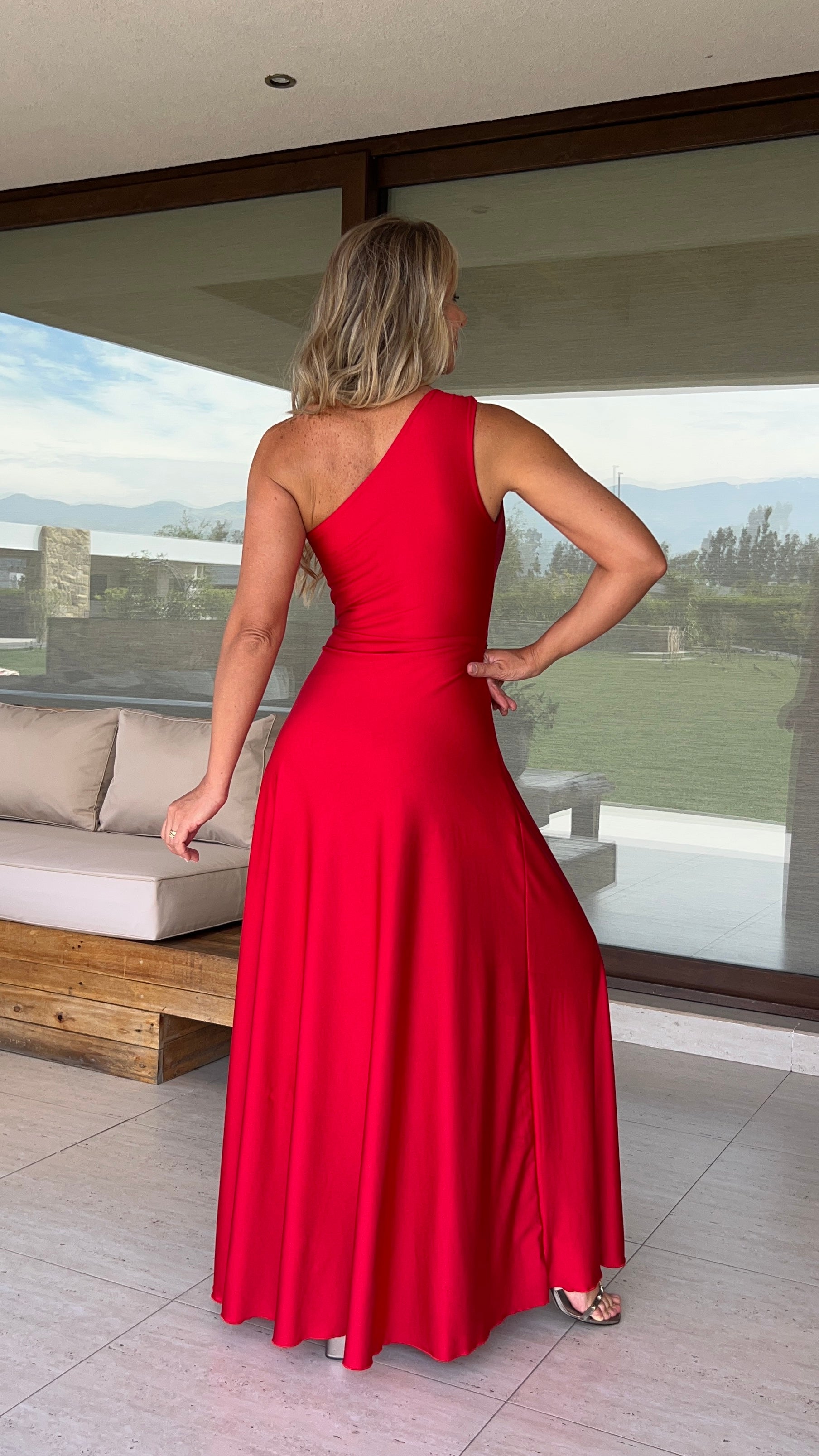 Vestido isidora Rojo |Vestido fiesta mujer |Amoramar.cl 3