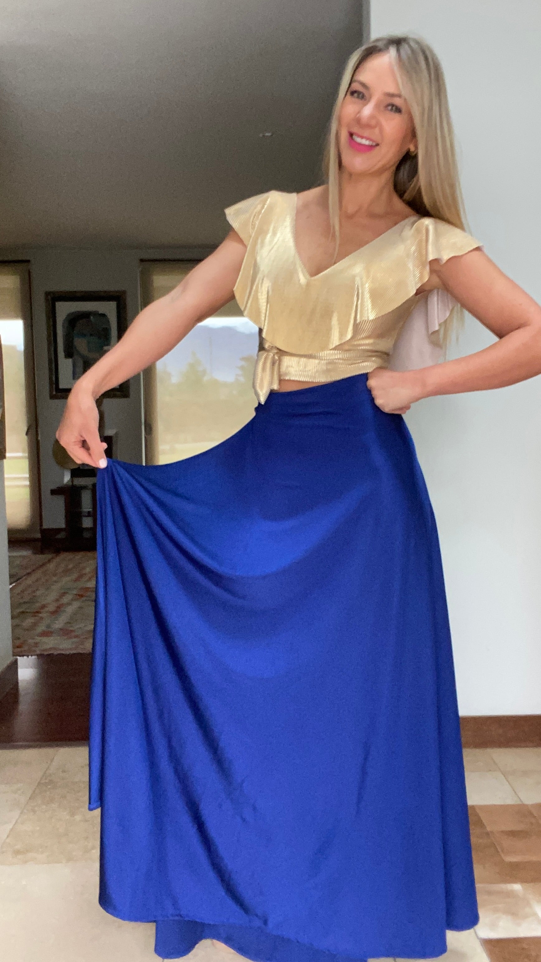 Falda Envolvente Dupont Azul Rey