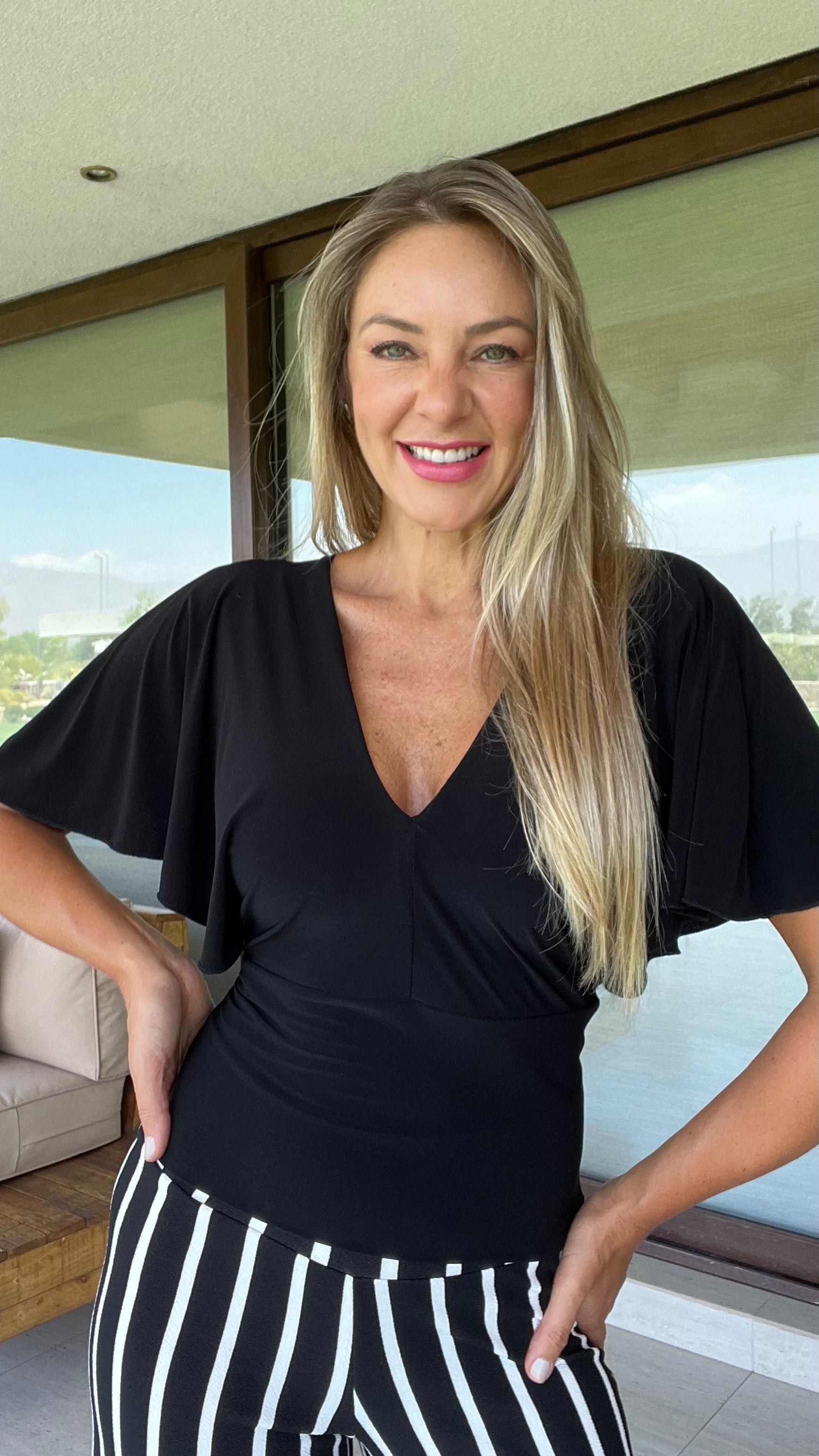 Top Manga de Ángel Negro | Top Negro | Top Manga Murciélago Negro | Amoramar.cl 6