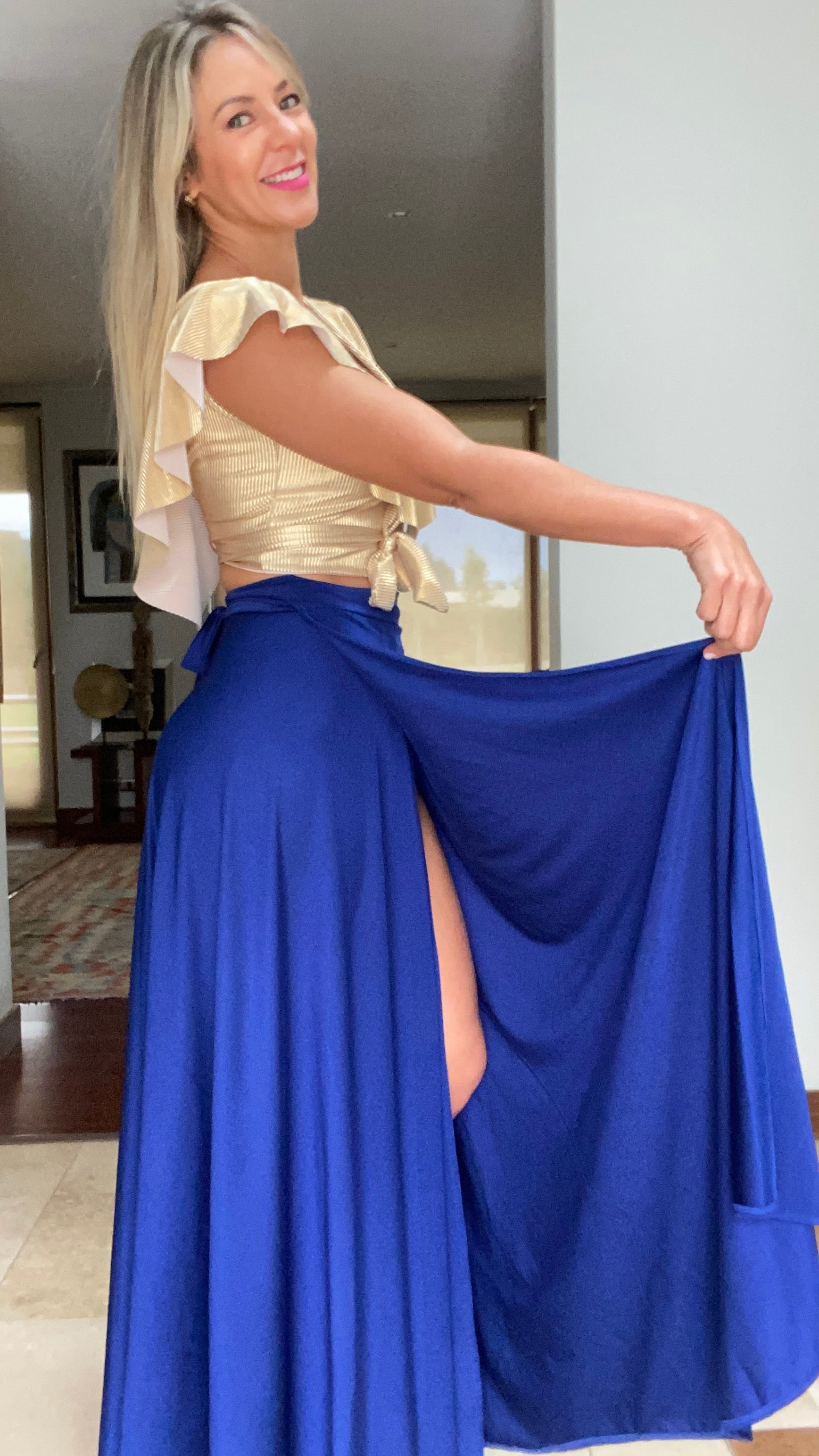 Falda Envolvente Dupont Azul Rey