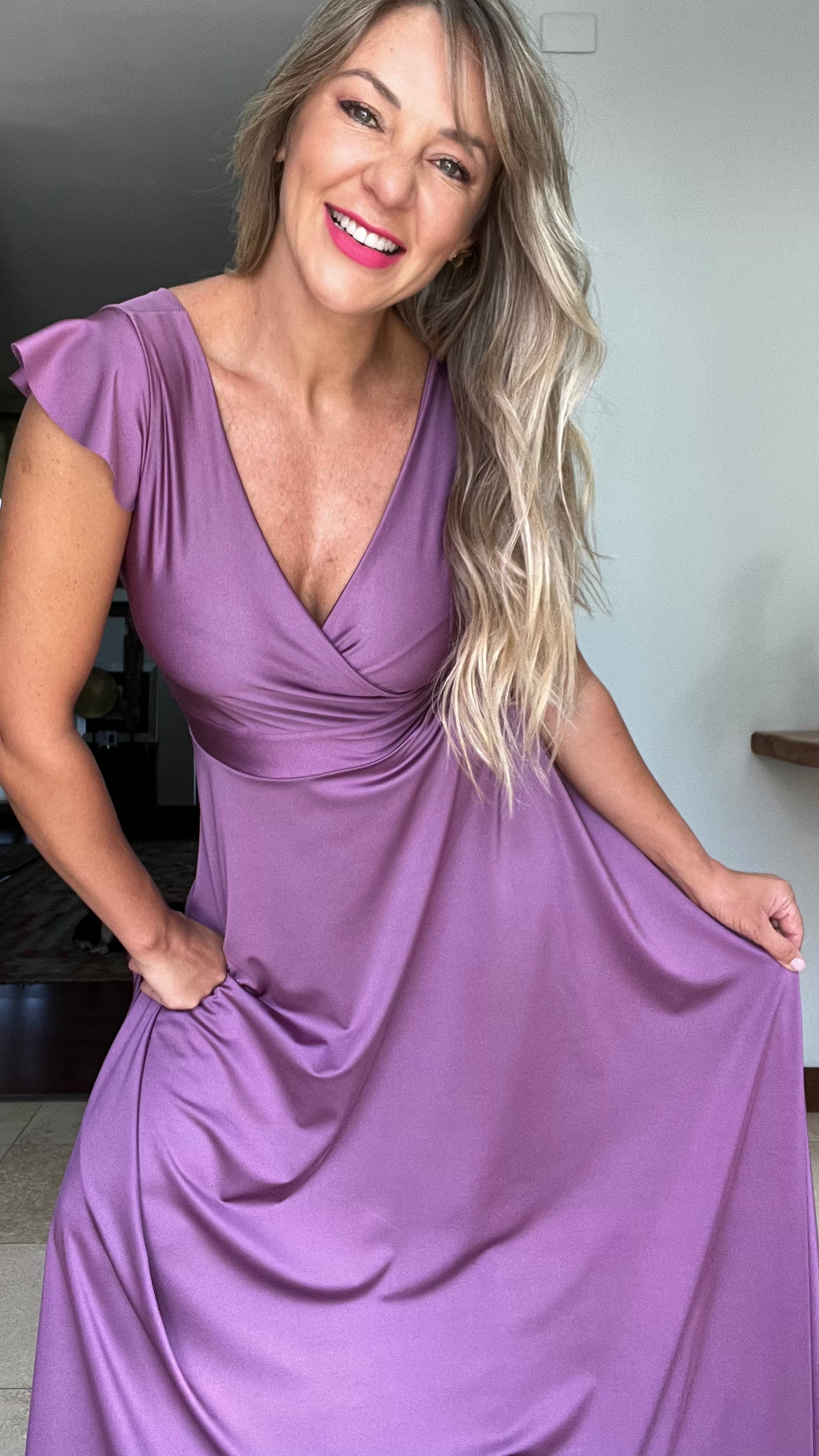 Vestido Isabella Dupont Malva