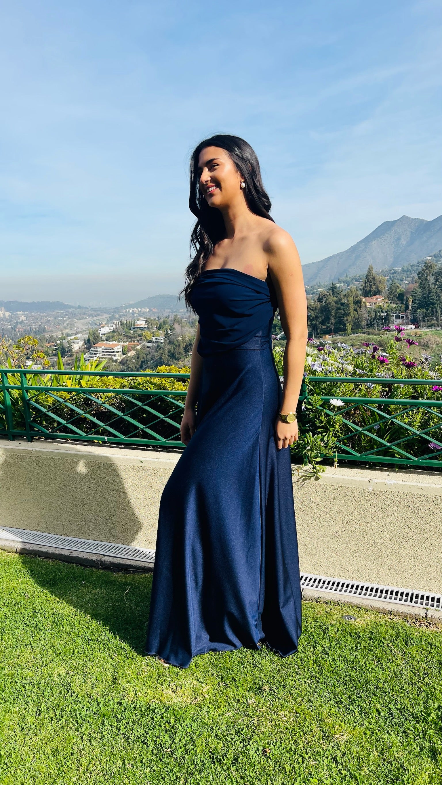 Vestido Victoria Azul Marino