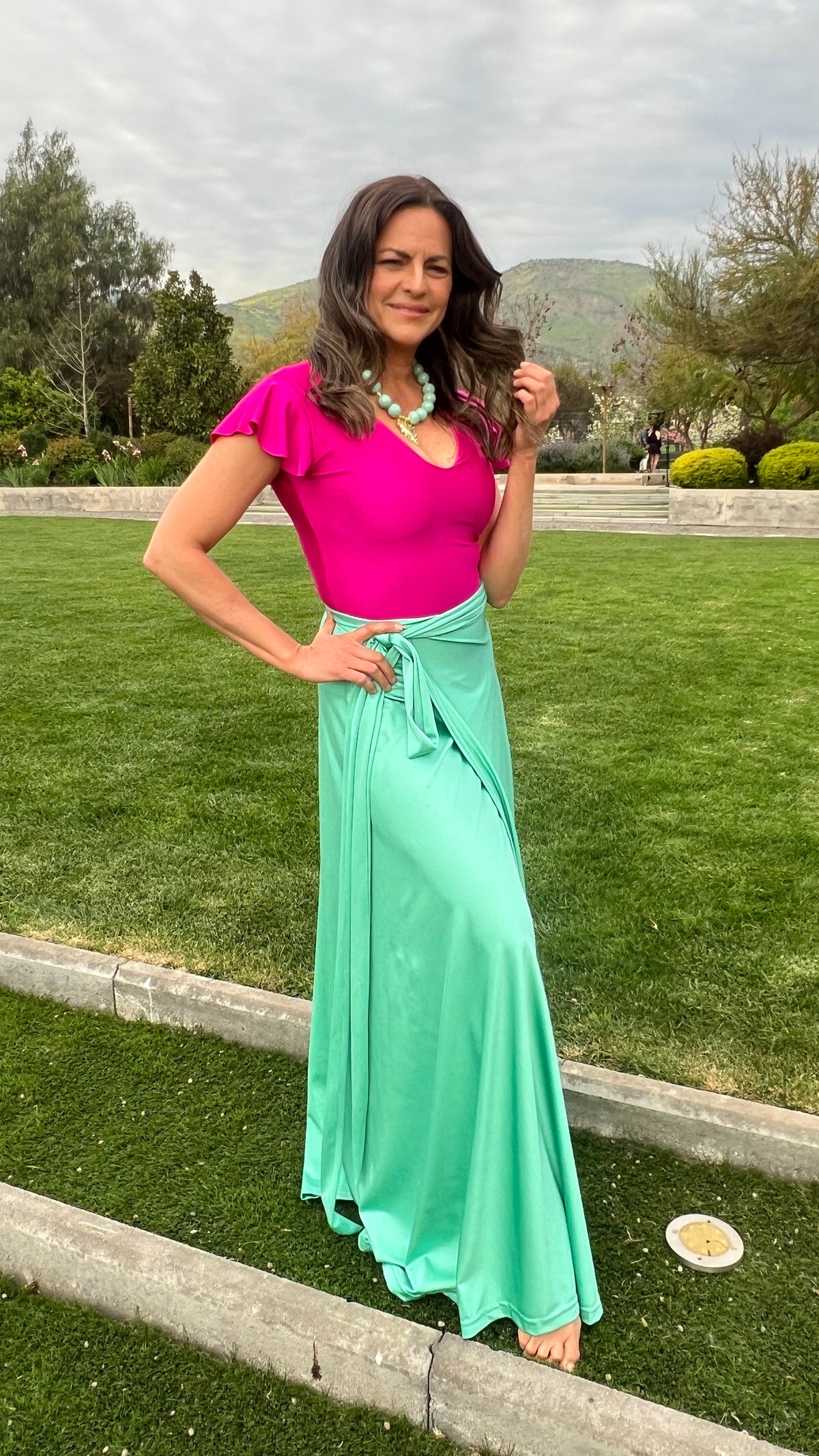 Falda Dupont Verde Agua