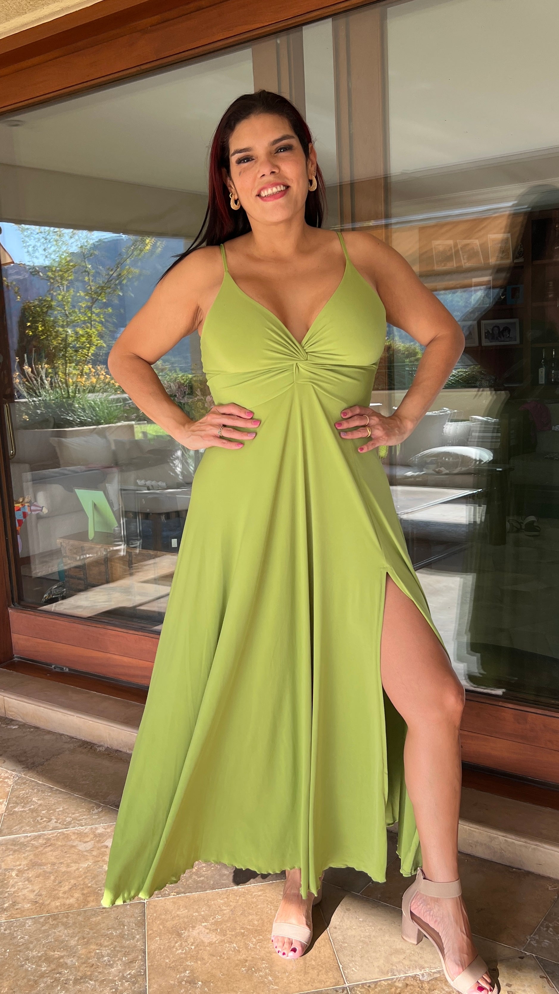 Vestido Mía Ity Verde Manzana
