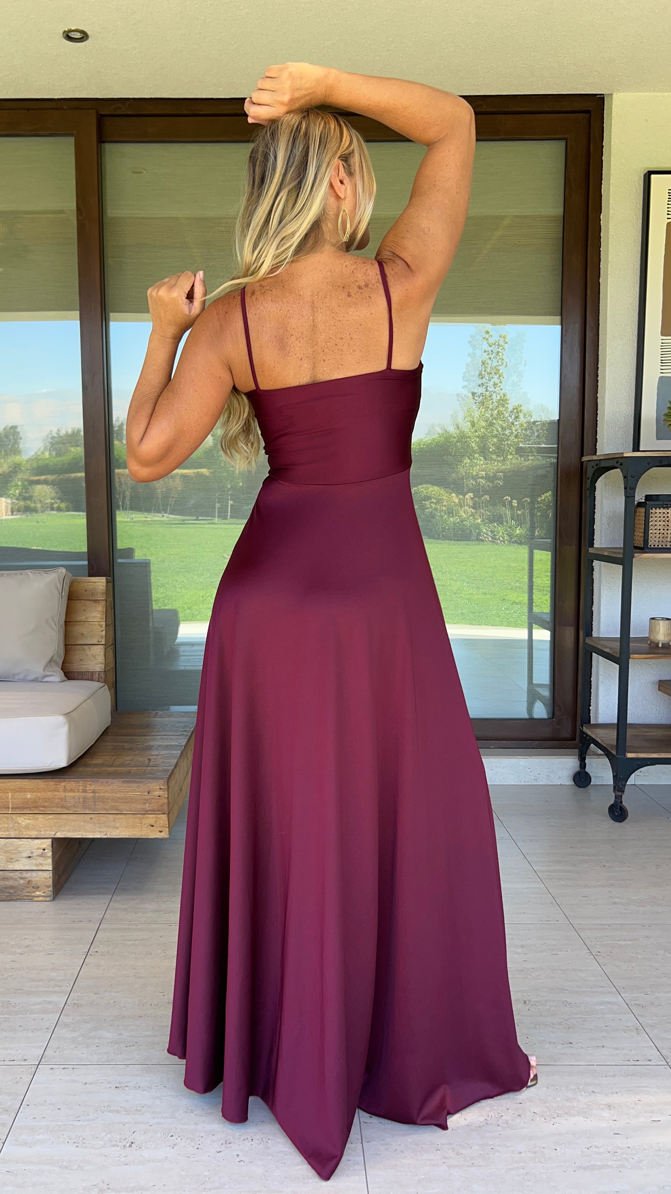 Vestido Mía Dupont Burdeos