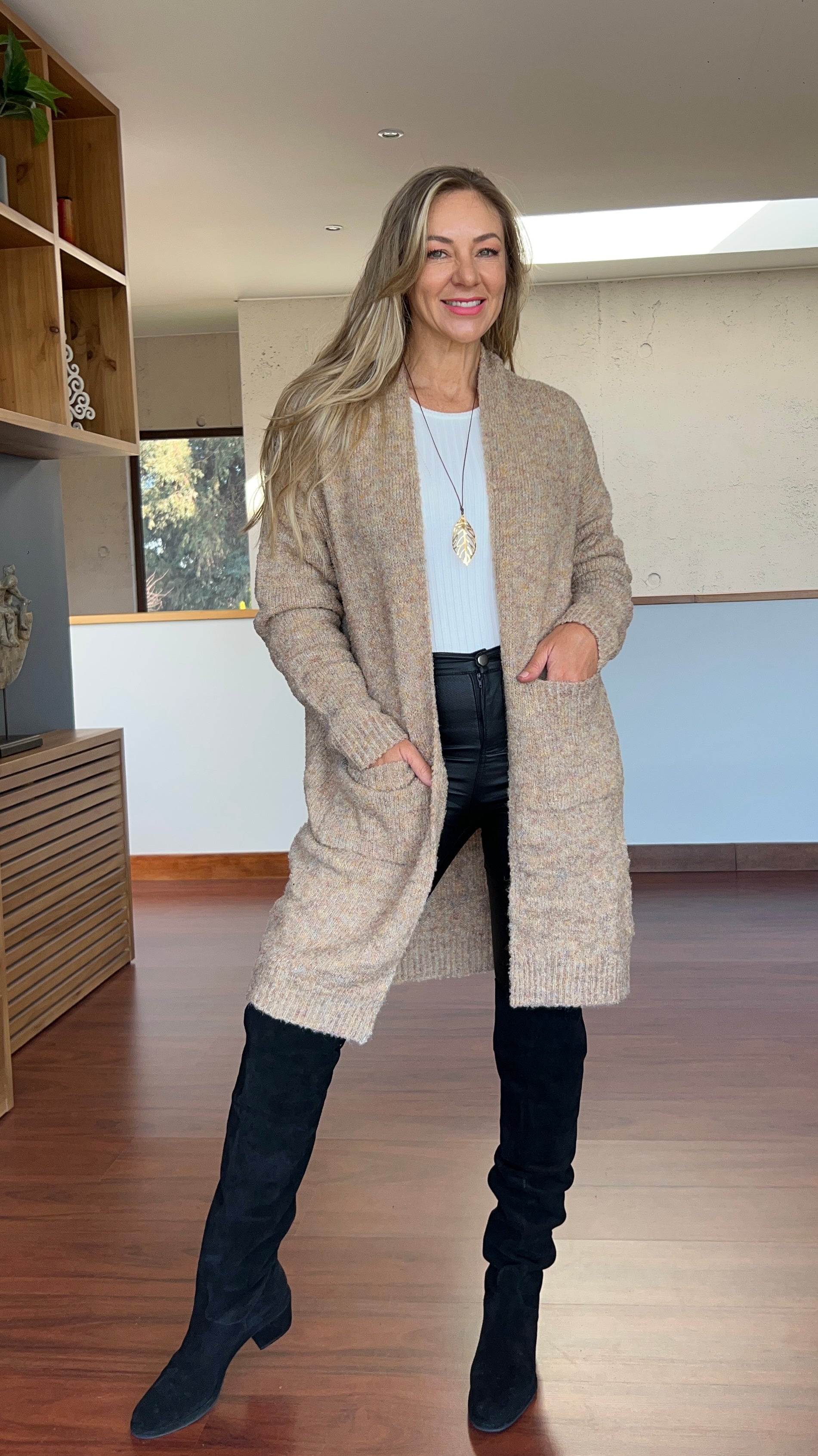 Cardigan Pini Camel