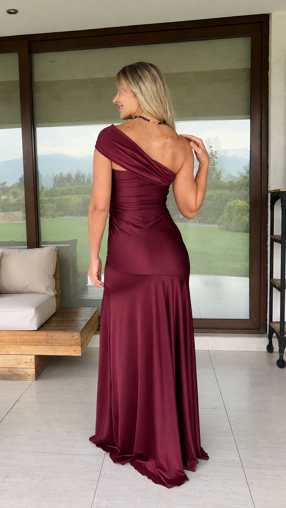 Vestido Bianca Burdeos