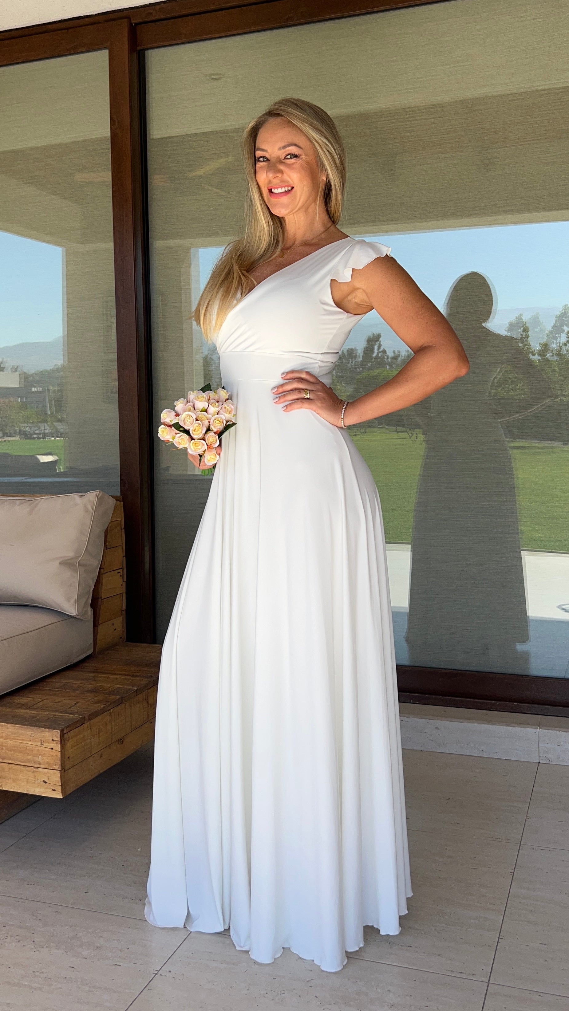 Vestido Isabella Blanco| Vestido Novia Blanco| Amoramar.cl 3