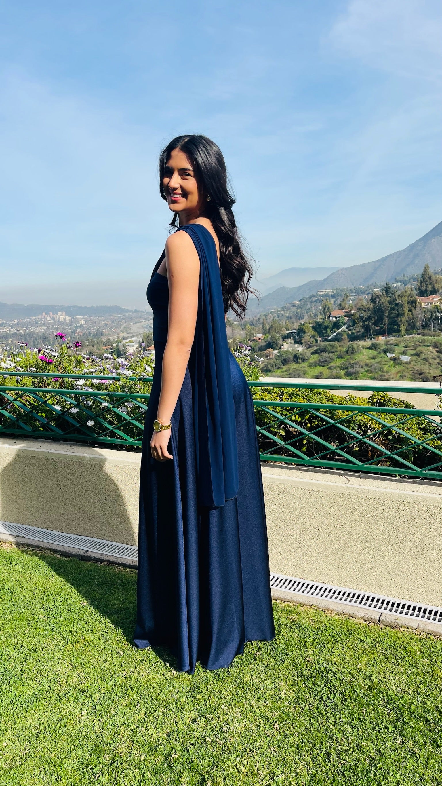 Vestido Victoria Azul Marino