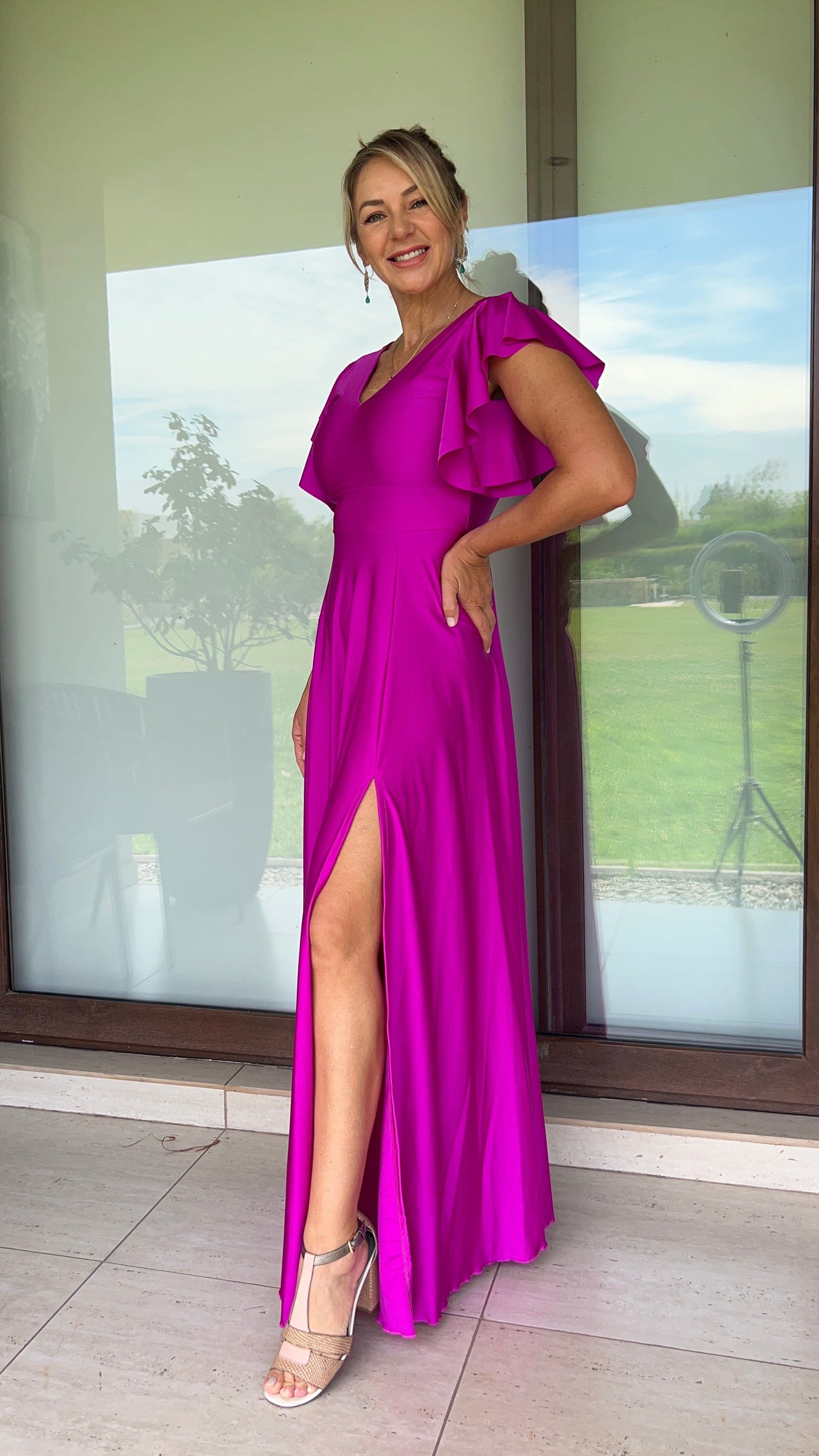 Vestido Lorenza Magenta