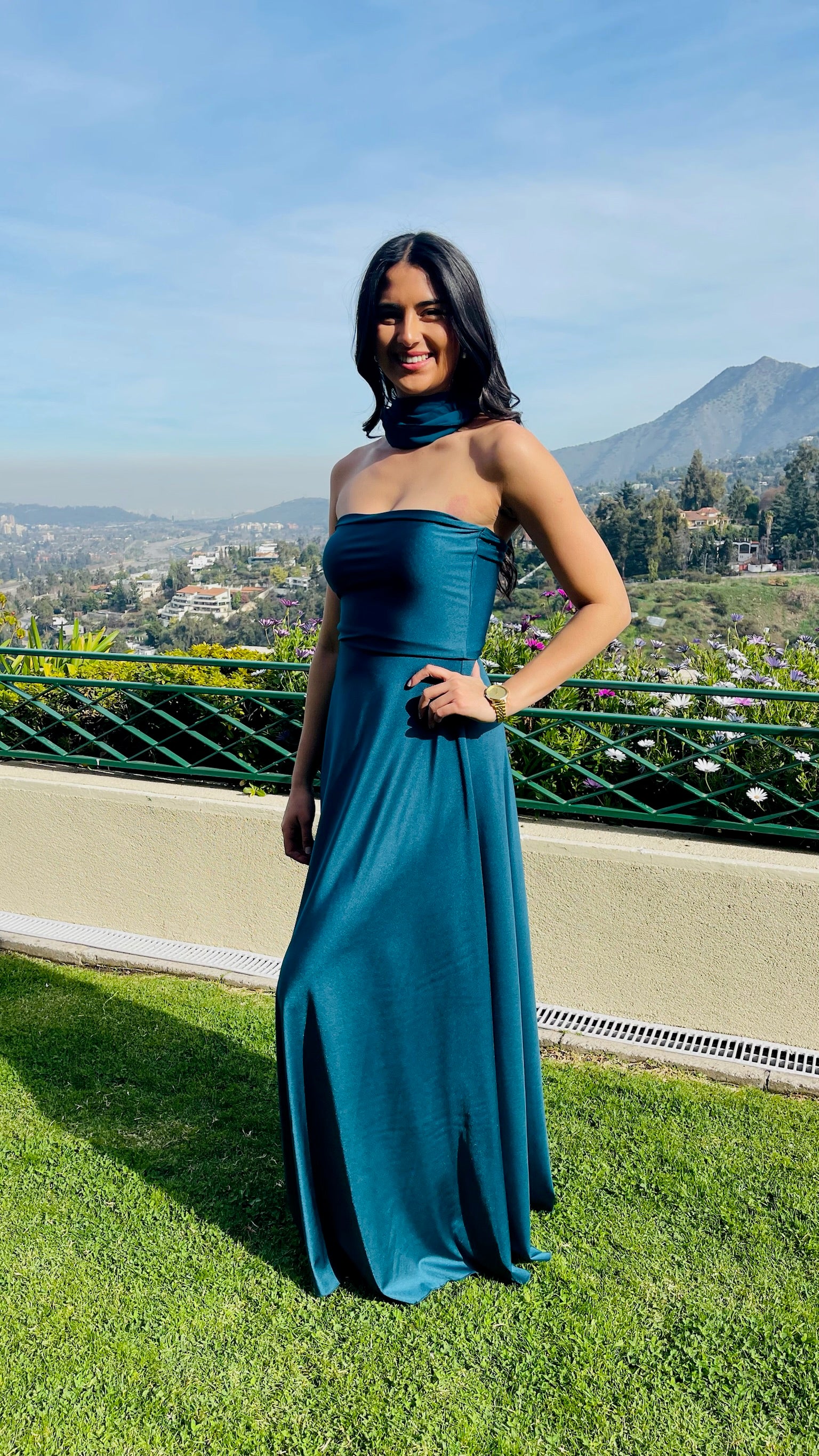 Vestido Victoria Petróleo