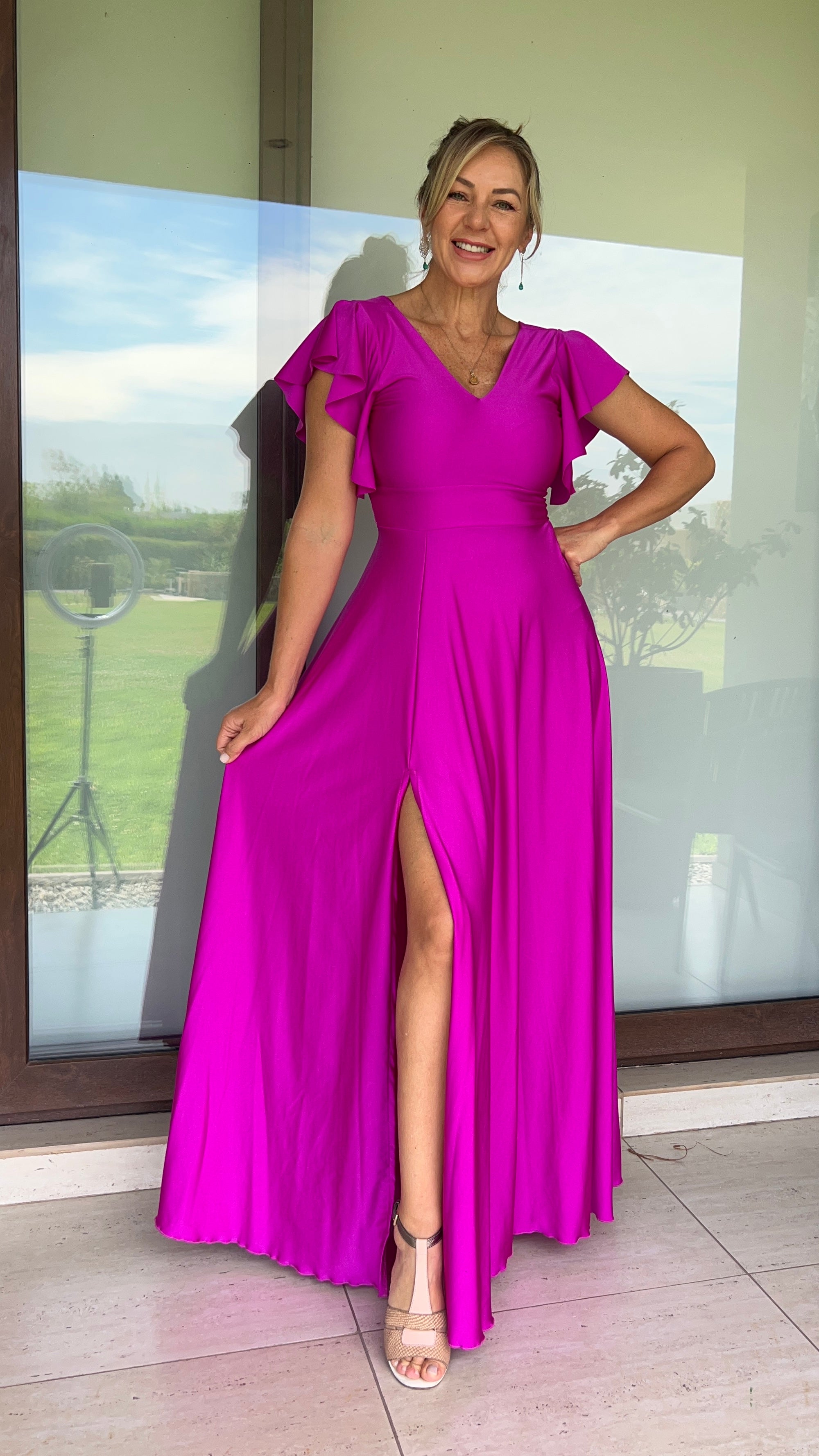 Vestido Lorenza Magenta