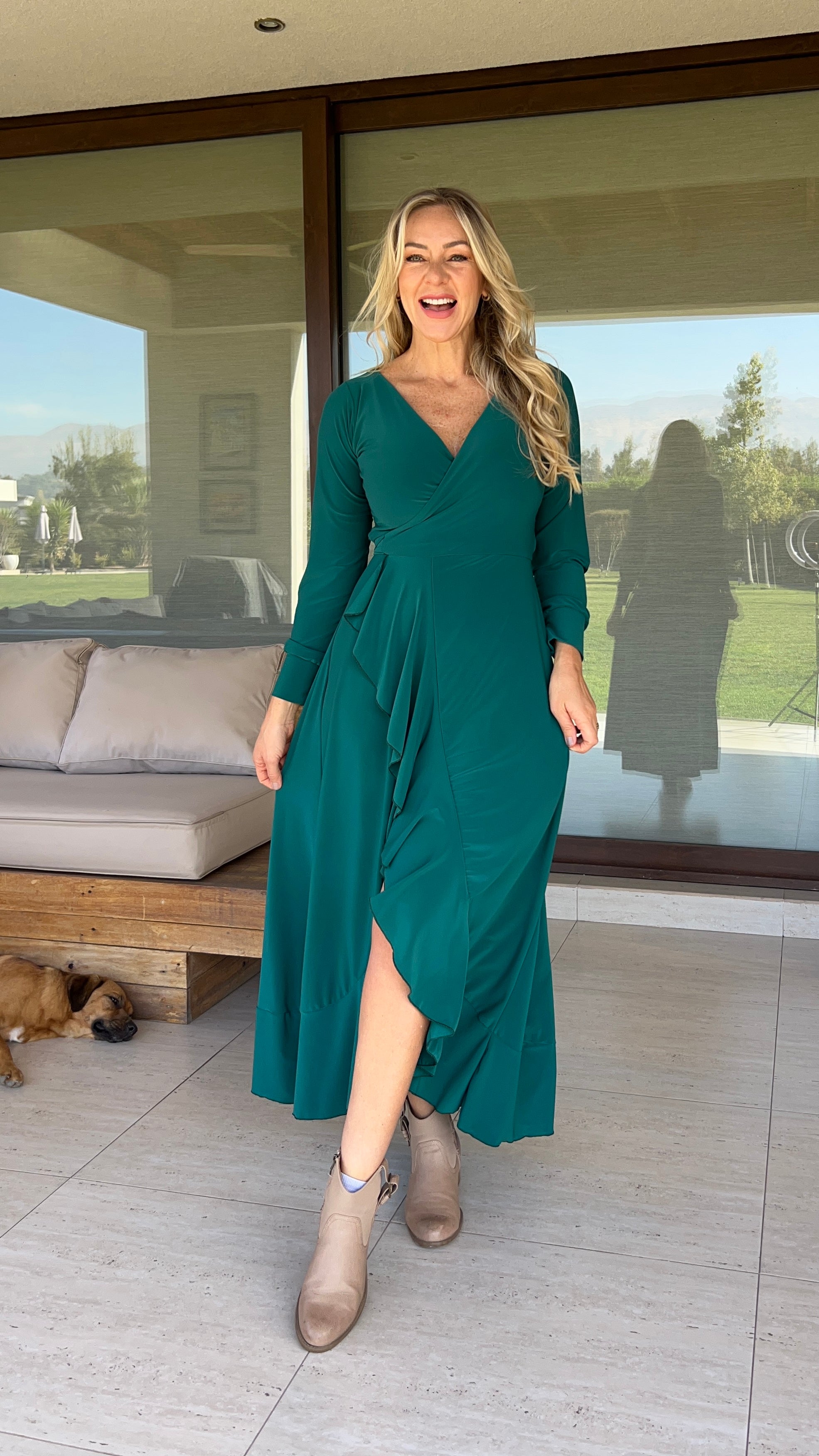 Vestido Emma Verde Esmeralda