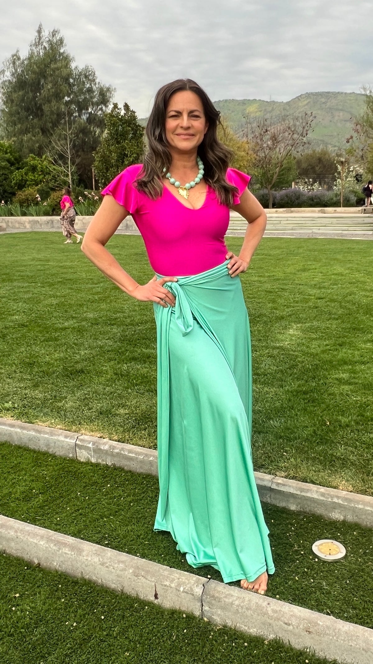 Falda Dupont Verde Agua