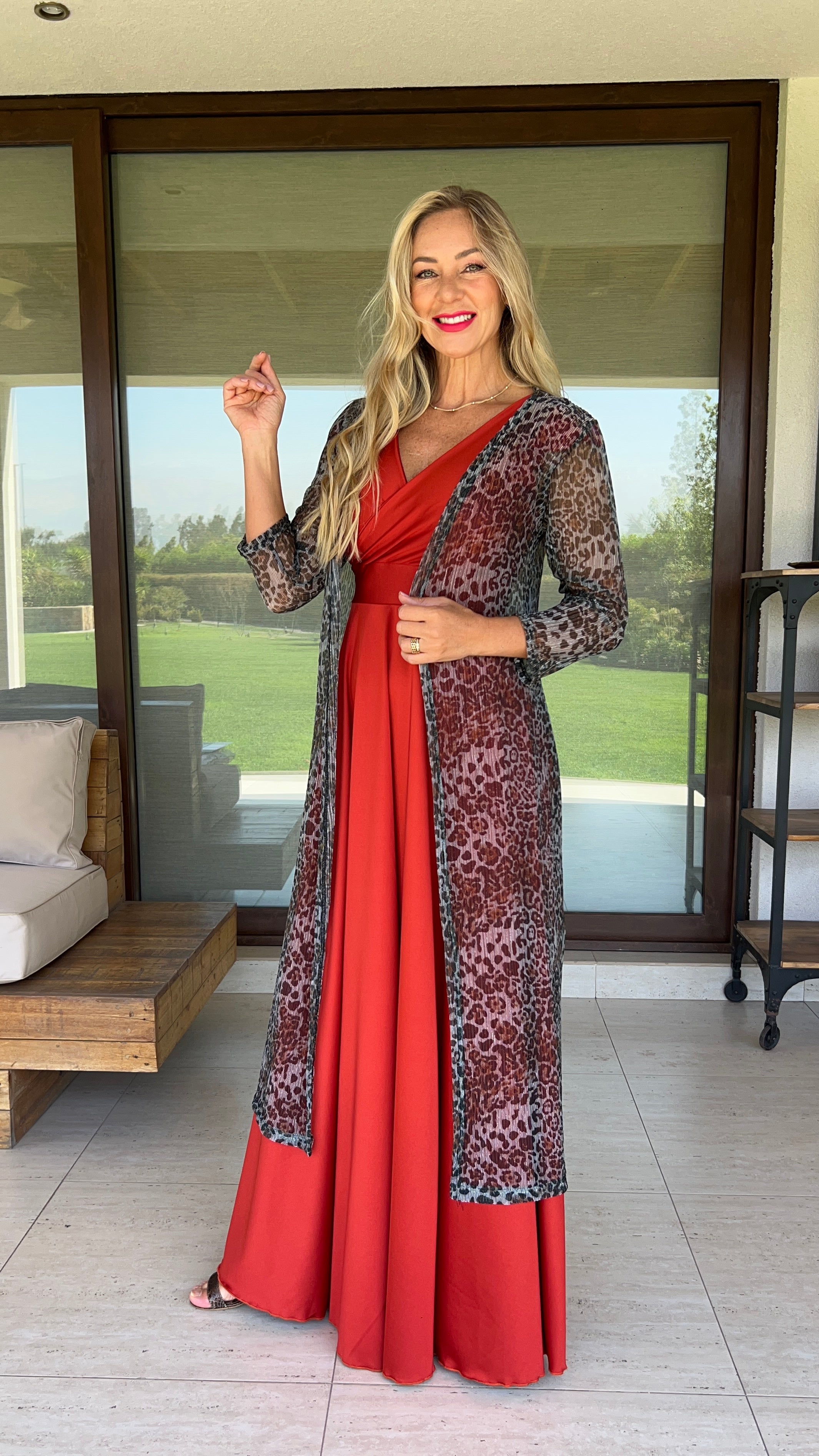 Vestido Isabella Dupont Ladrillo