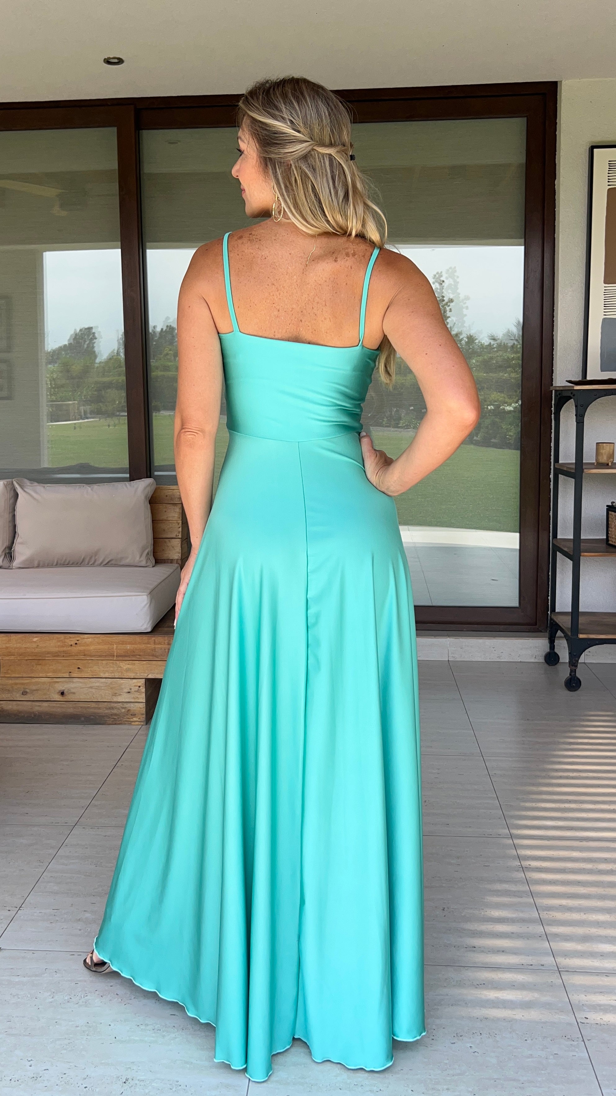 Vestido Amanda Dupont Verde Agua