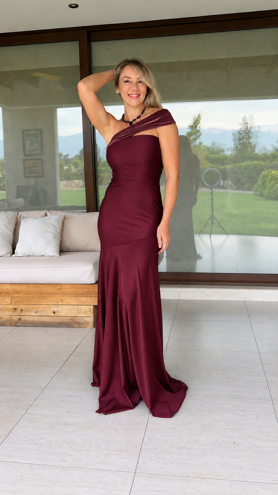 Vestido Bianca Burdeos