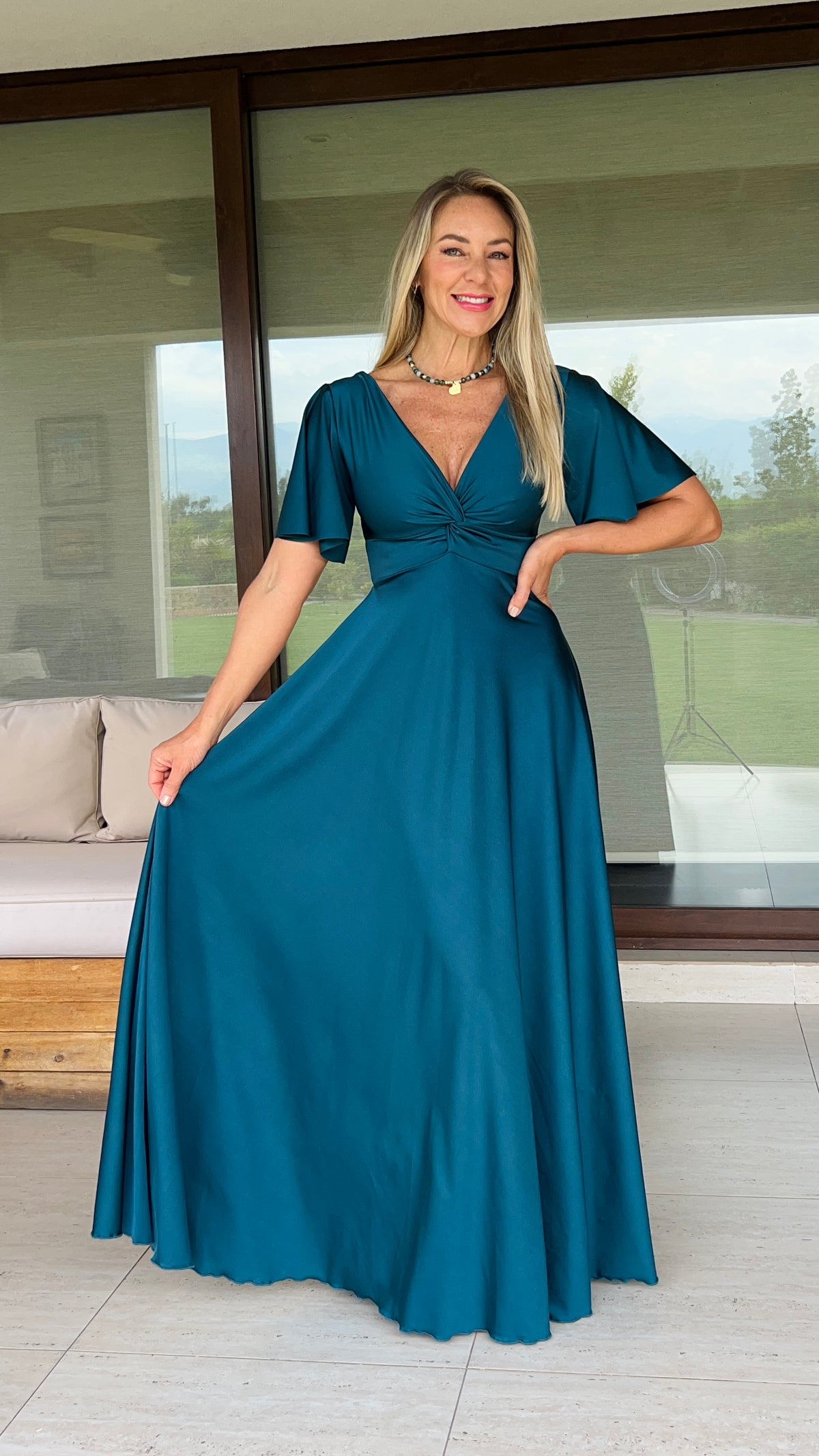 Vestido Amelia Petróleo