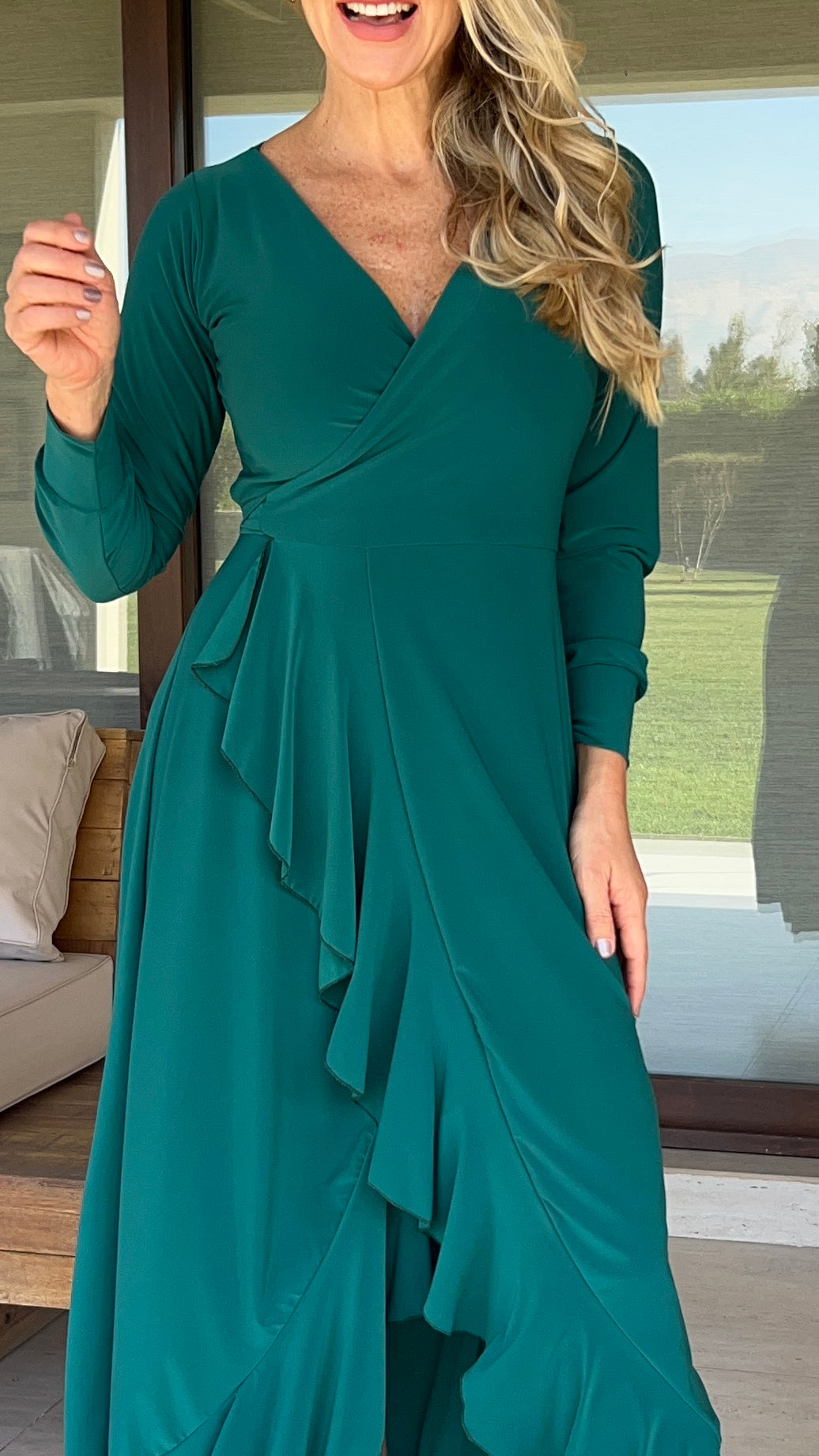 Vestido Emma Verde Esmeralda