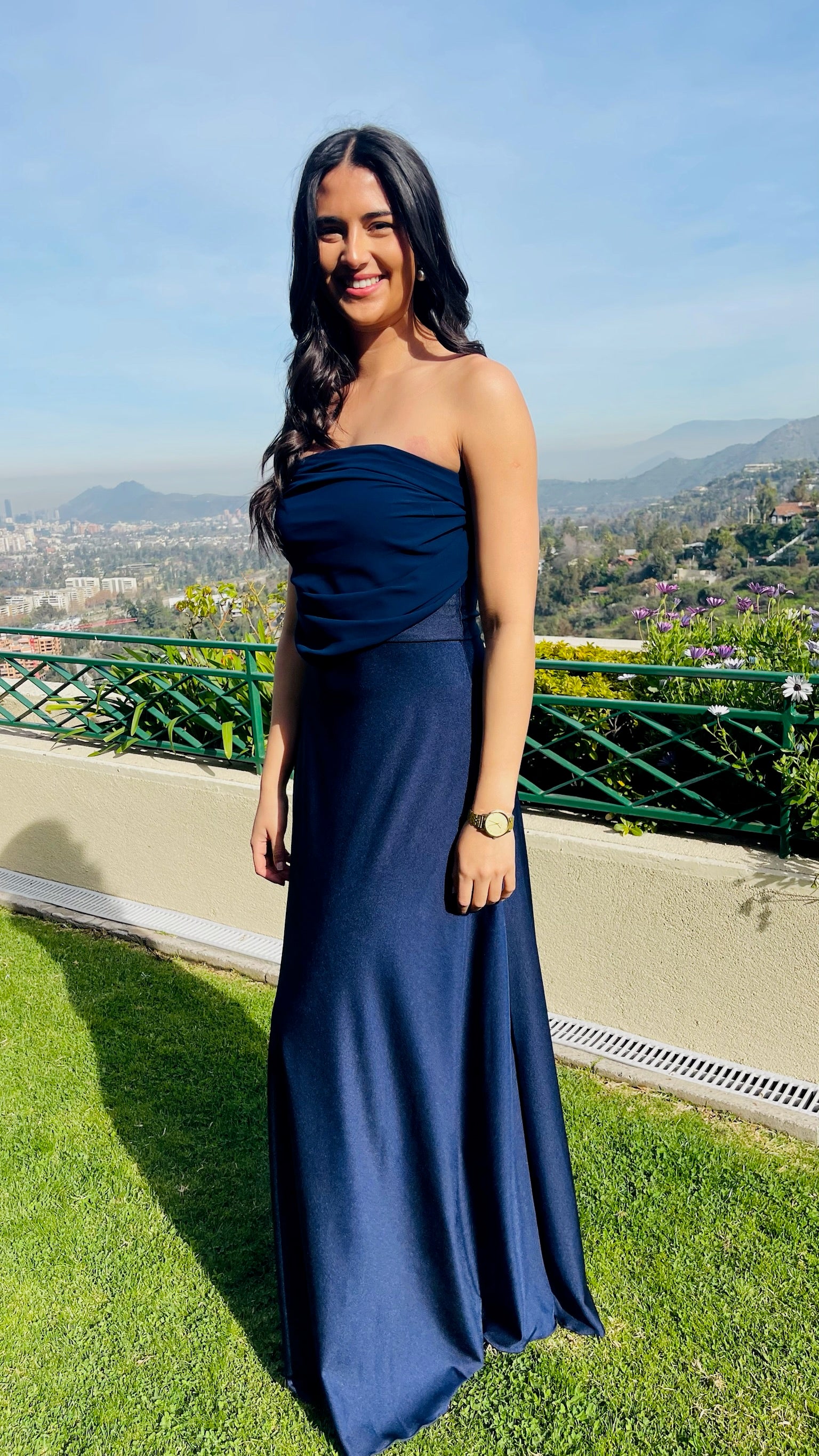 Vestido Victoria Azul Marino