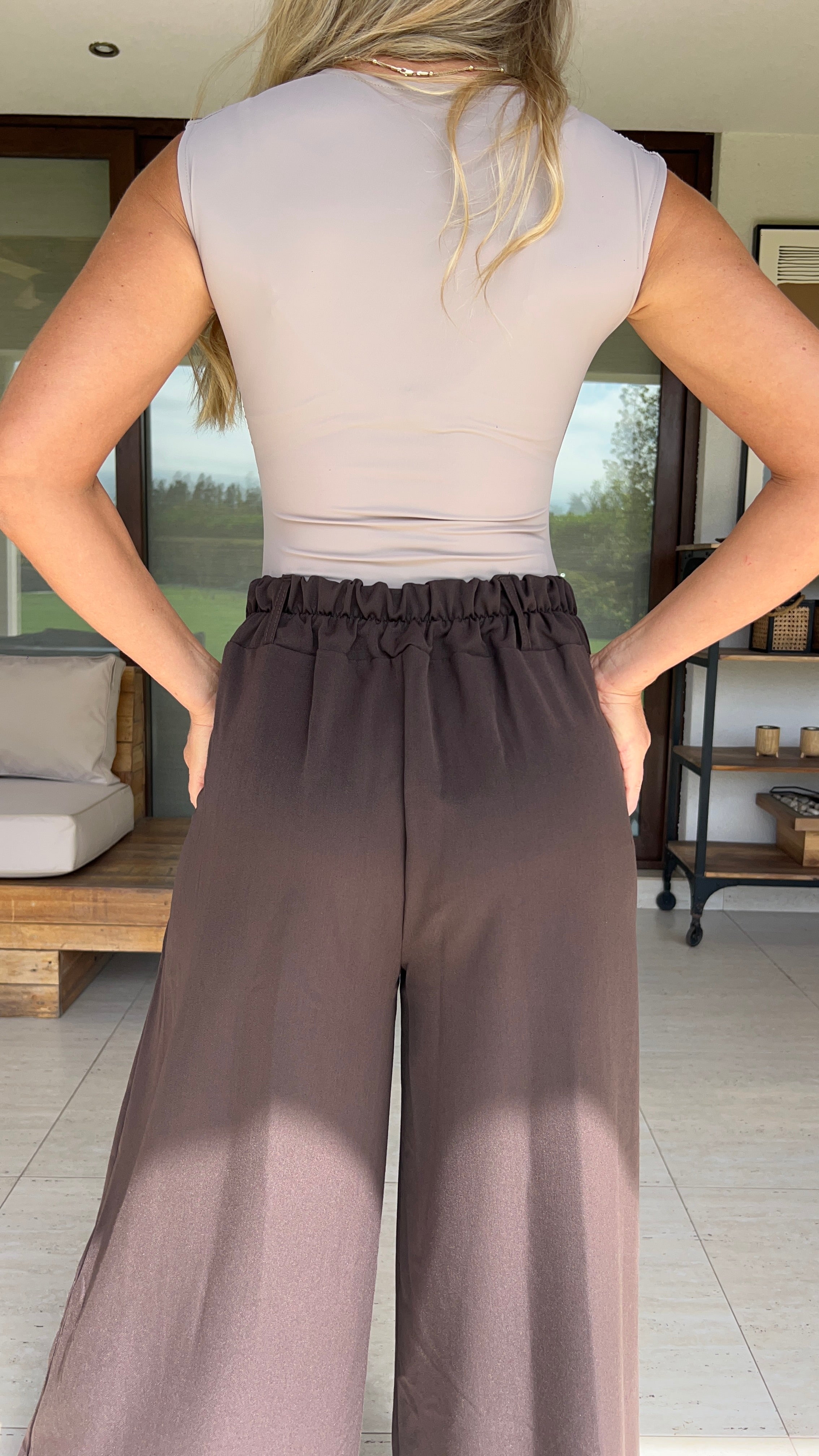 Pantalón Sastre Chocolate