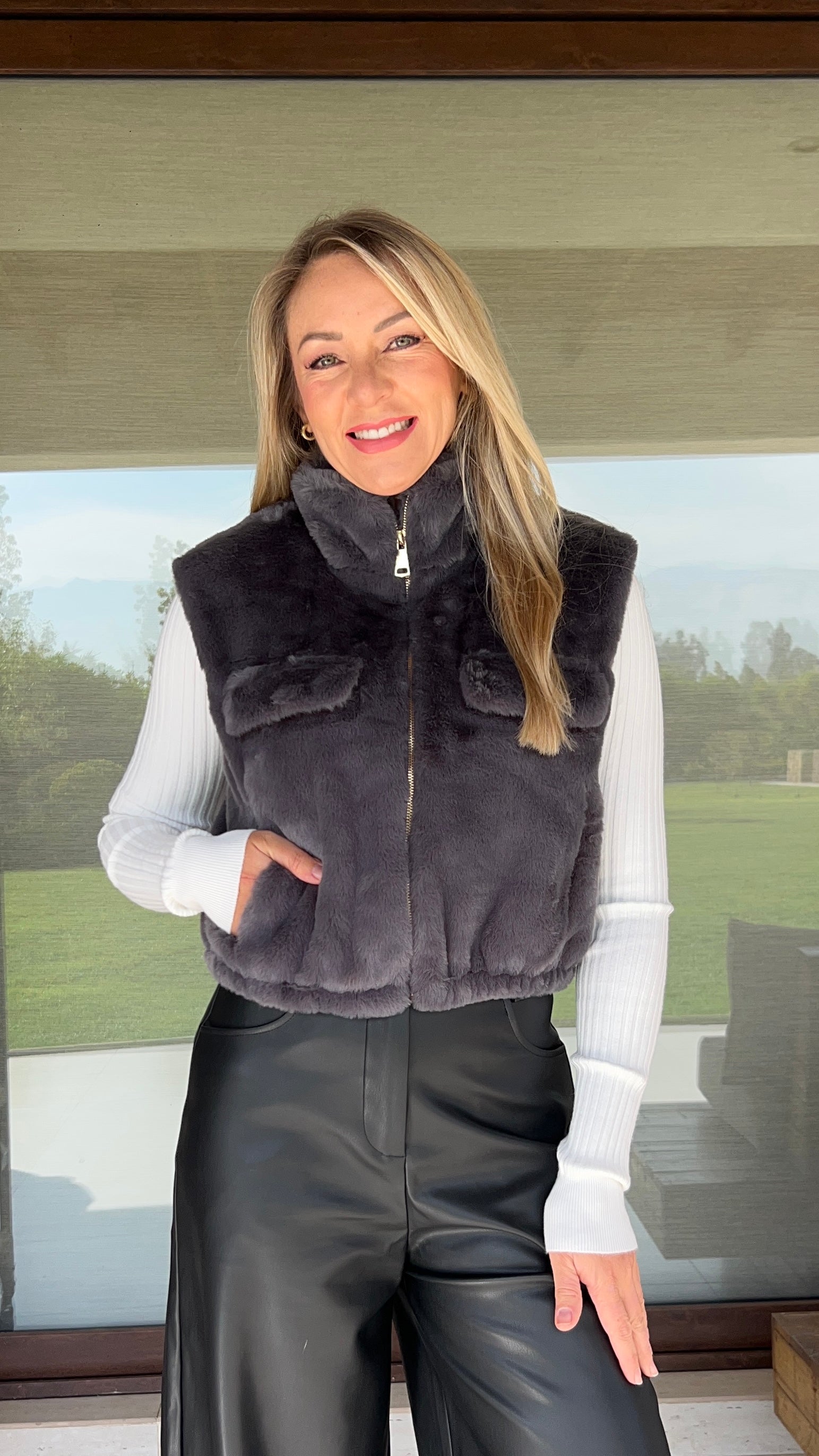 Chaleco Lola Gris