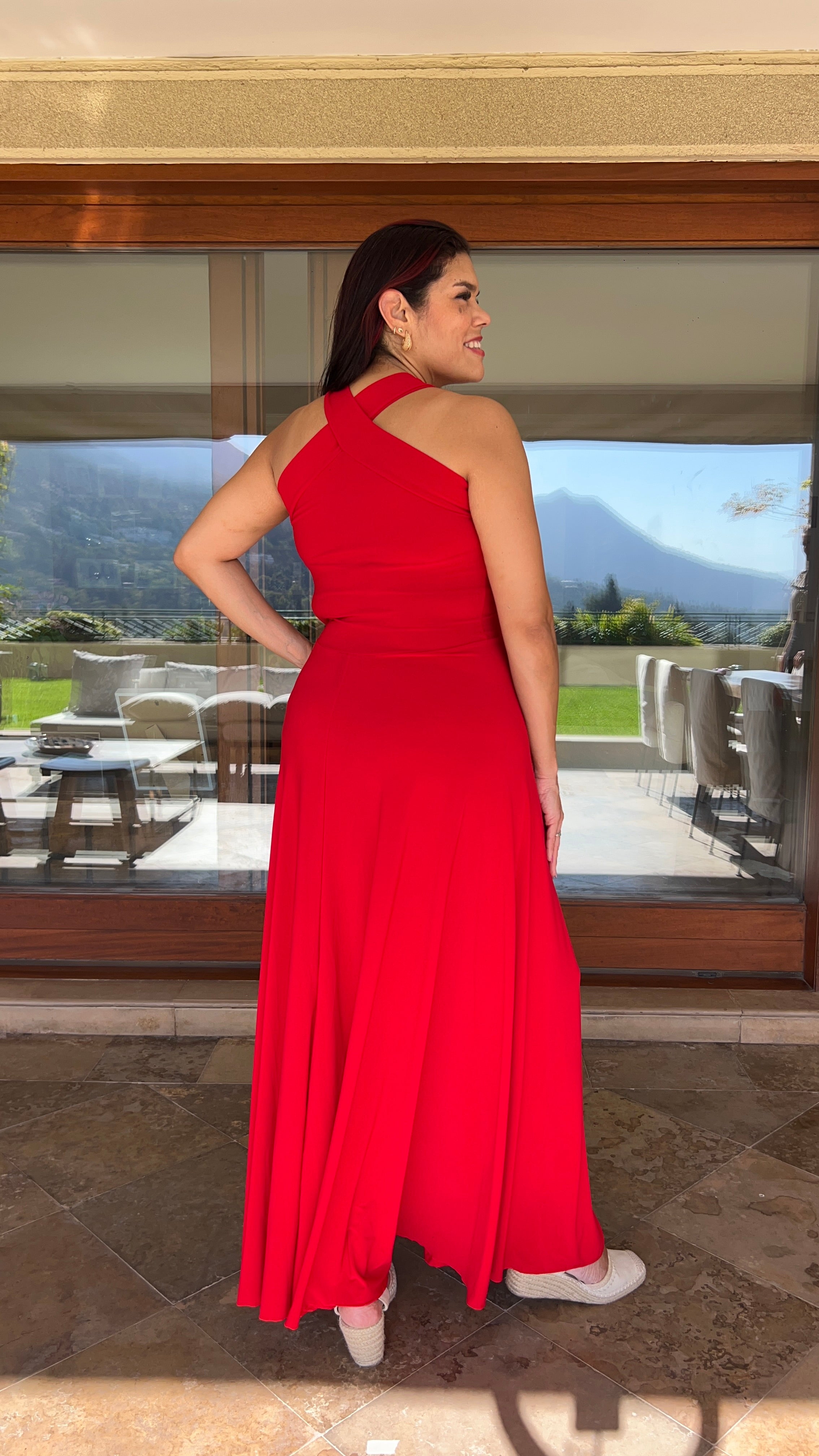 Vestido Naomi Rojo Carmin