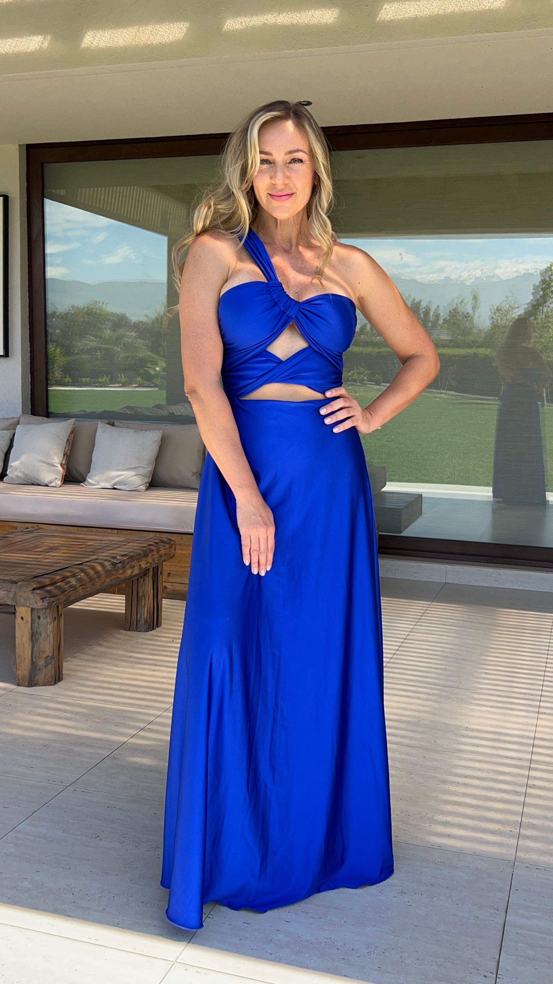 Vestido Paulina Azul Eléctrico