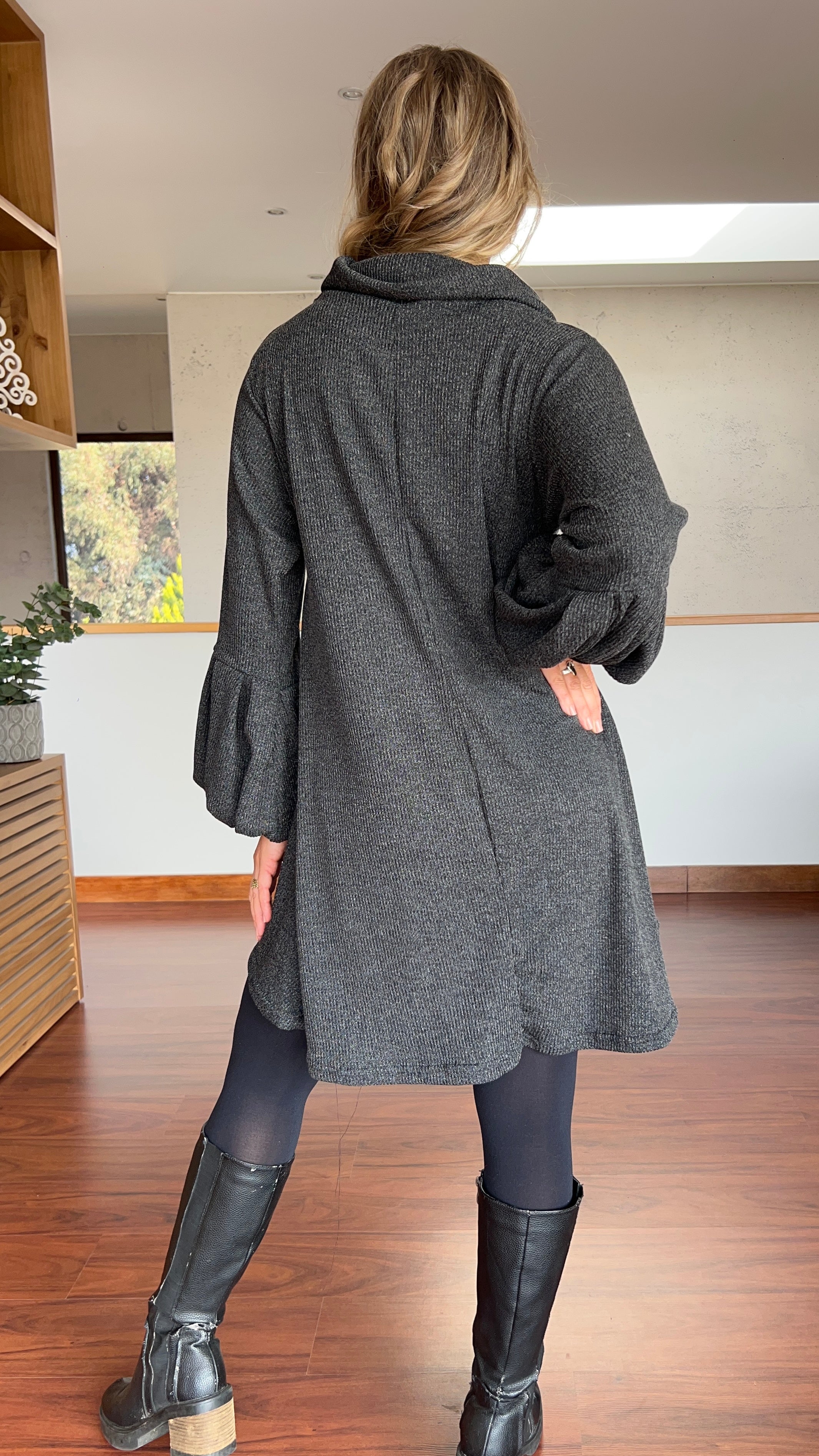 Vestido Zoe Gris Marengo