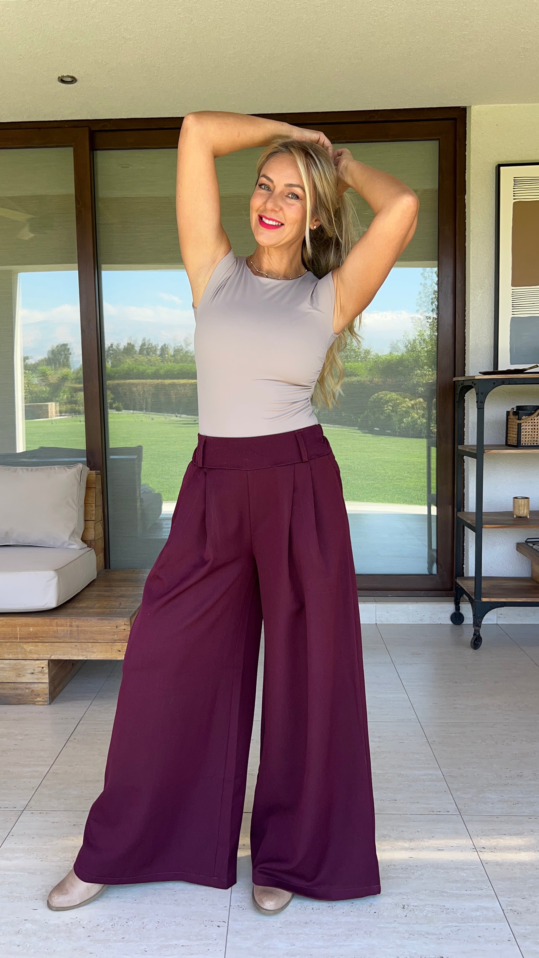 Pantalón Sastre Burdeos