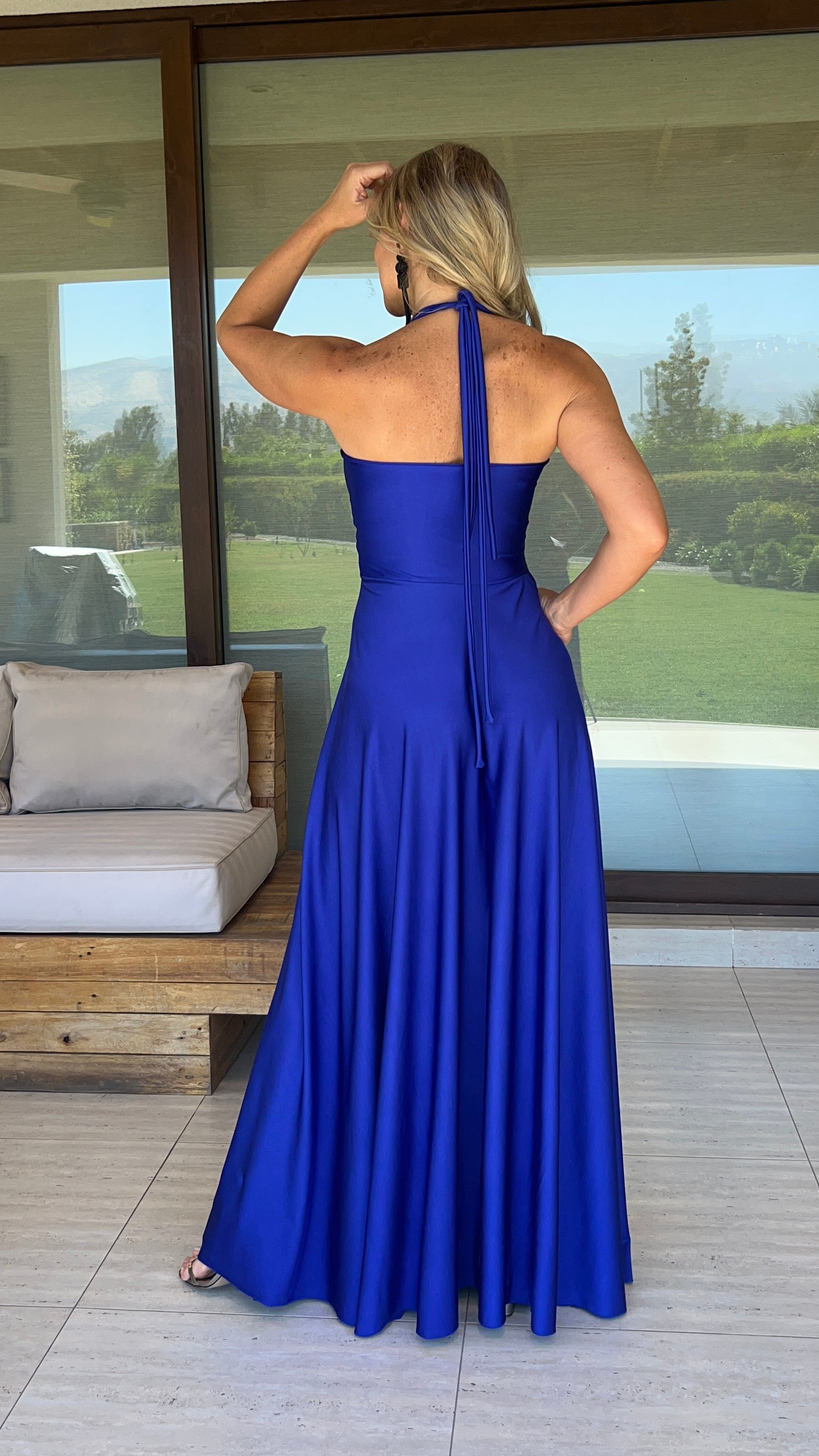 Vestido Beatriz Azul Rey