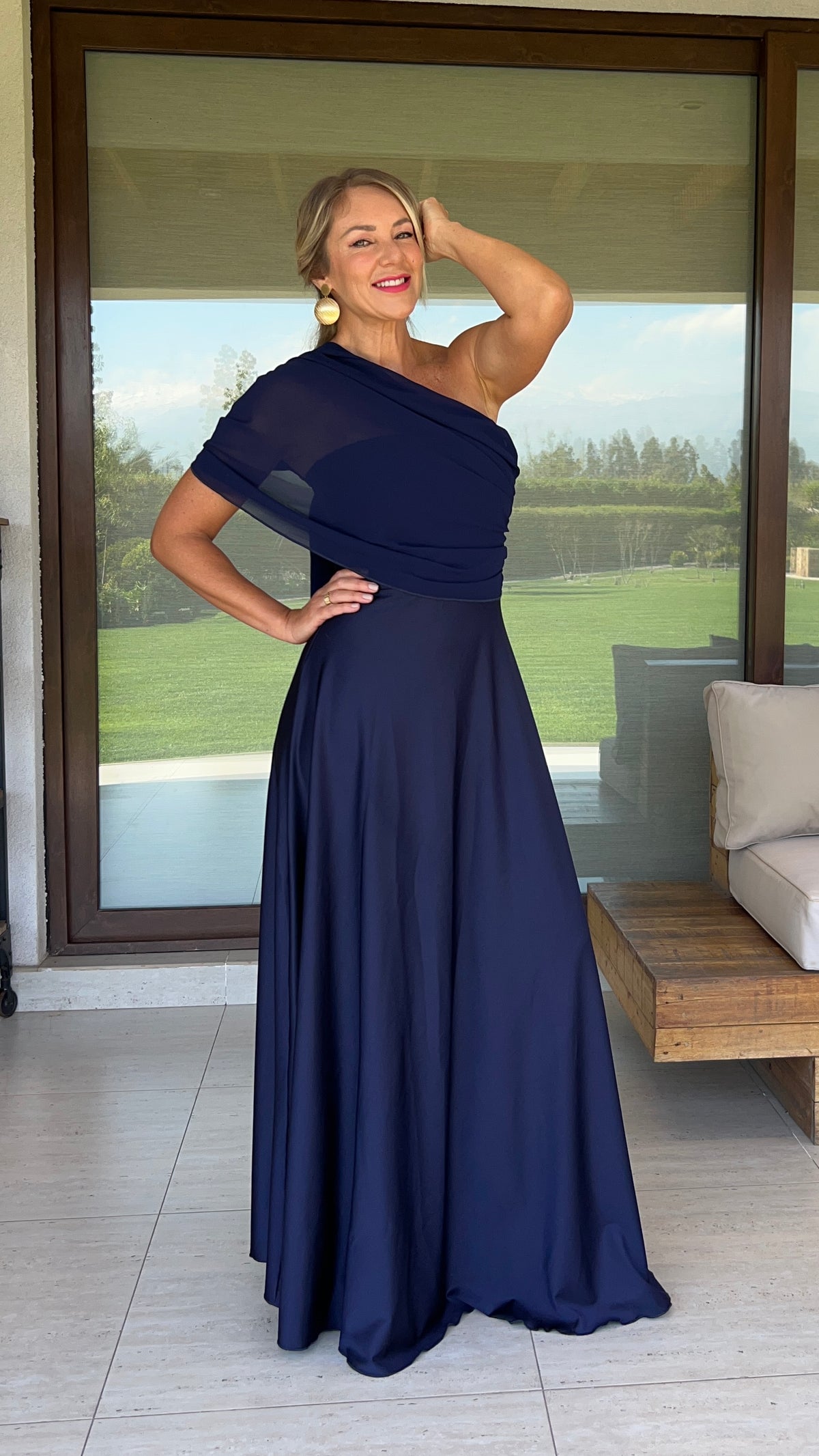 Vestido Victoria Azul Marino