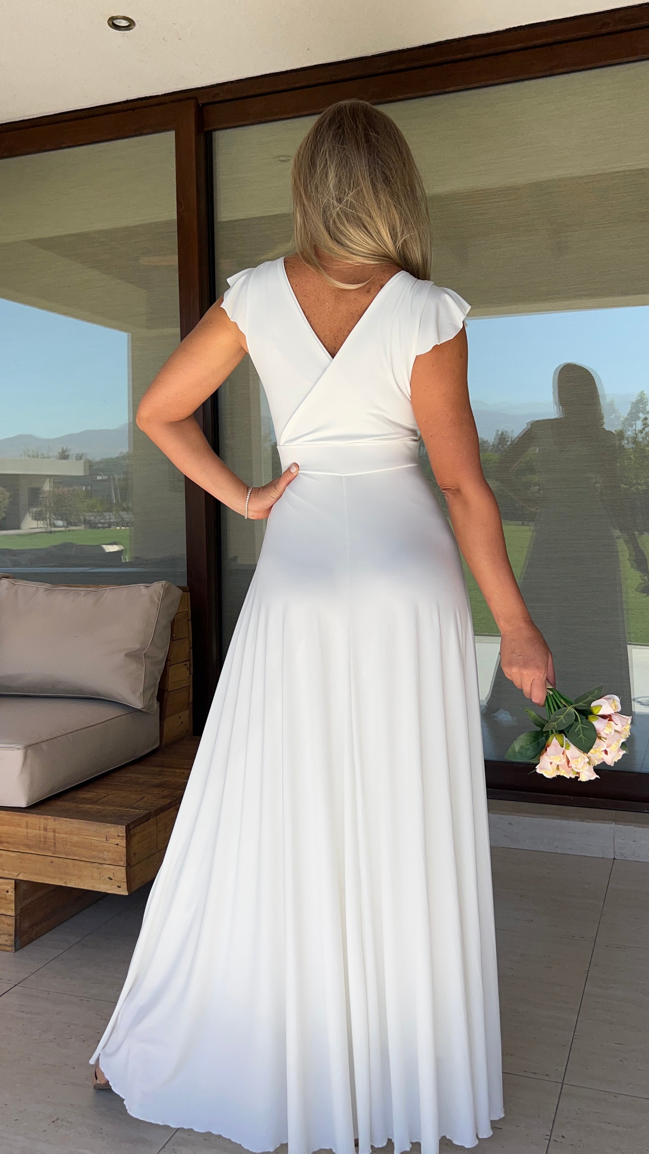 Vestido Isabella Blanco| Vestido Novia Blanco| Amoramar.cl 1