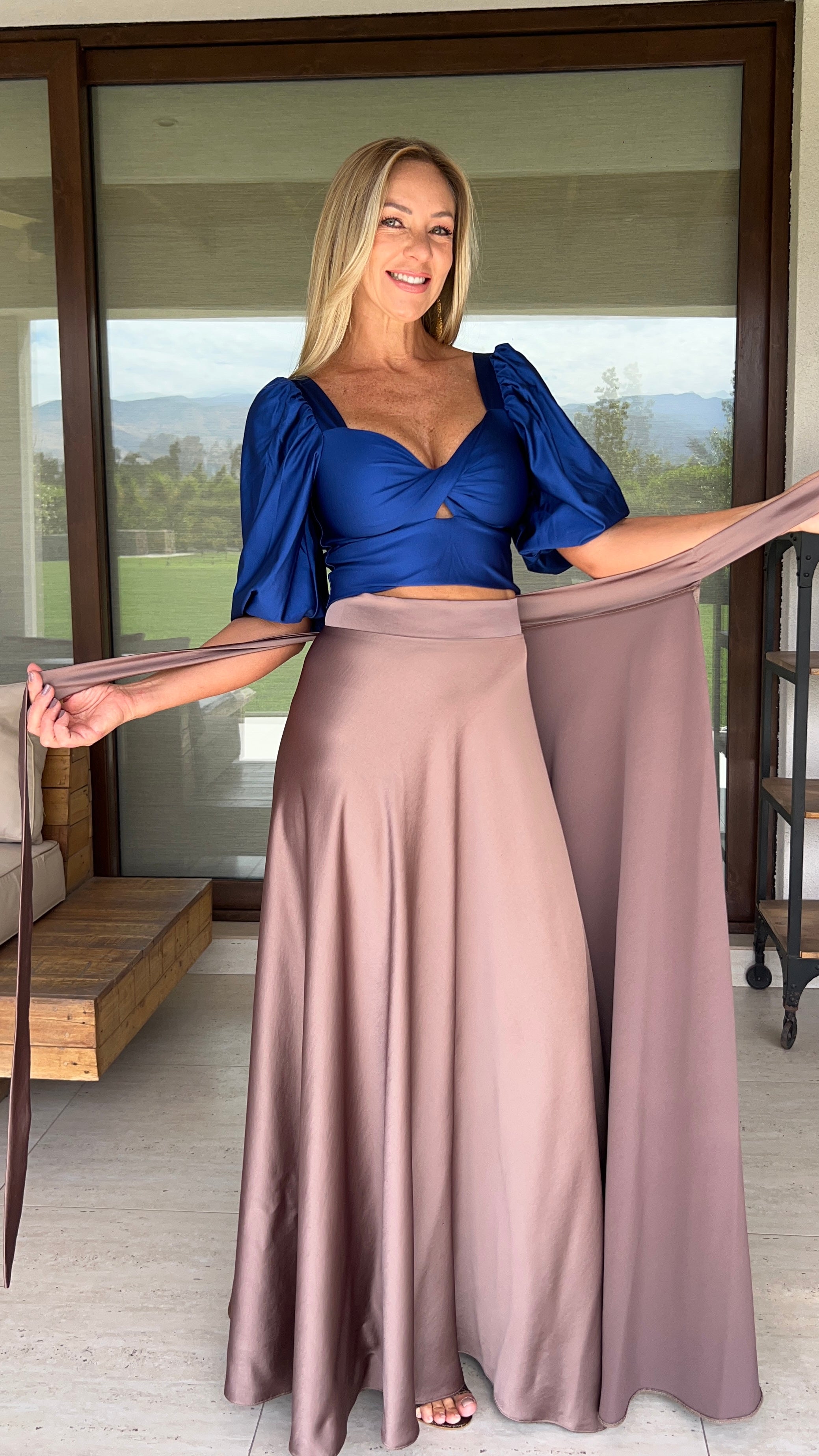 Crop Top Coni Azul Francia