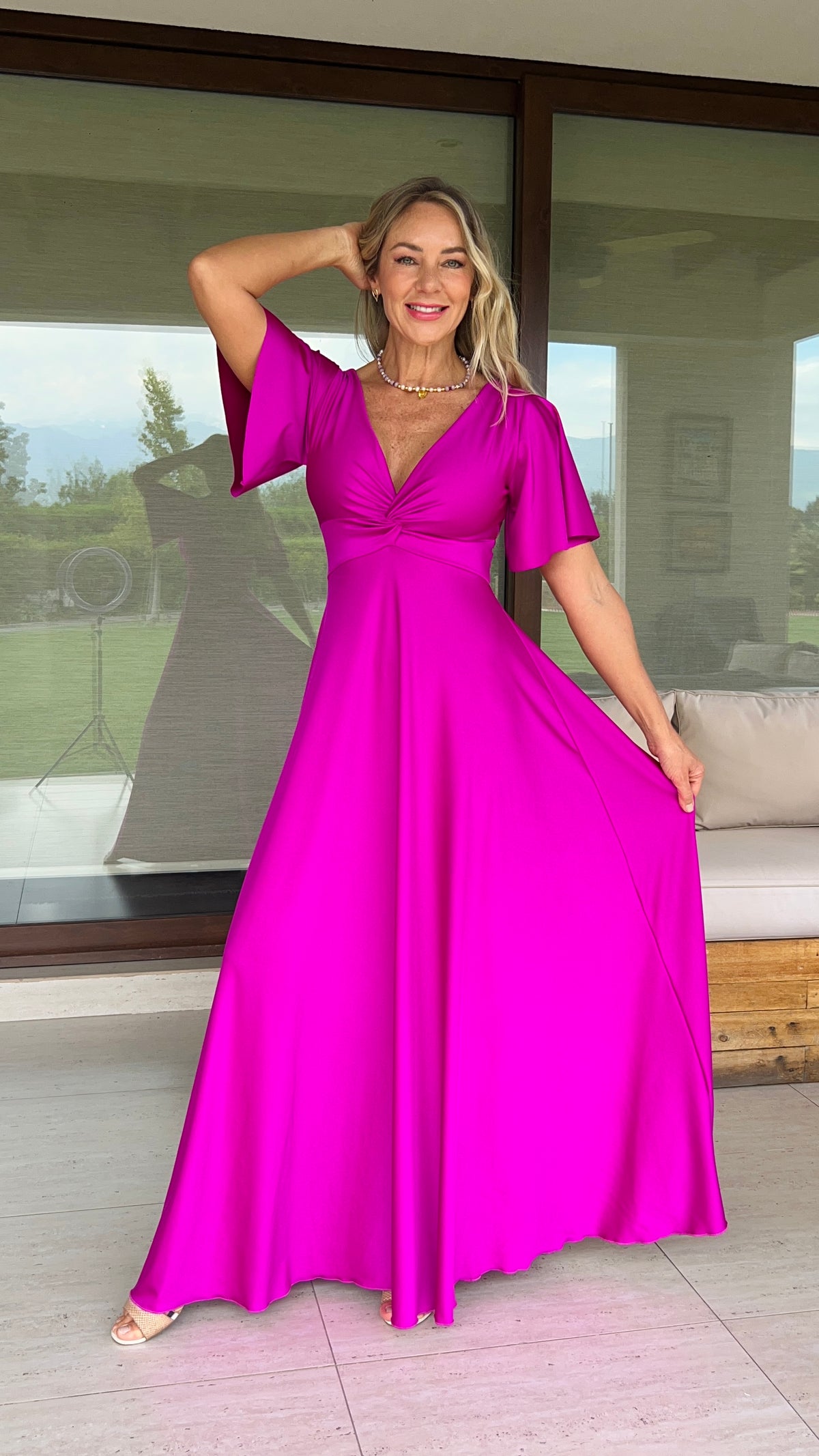Vestido Amelia Magenta