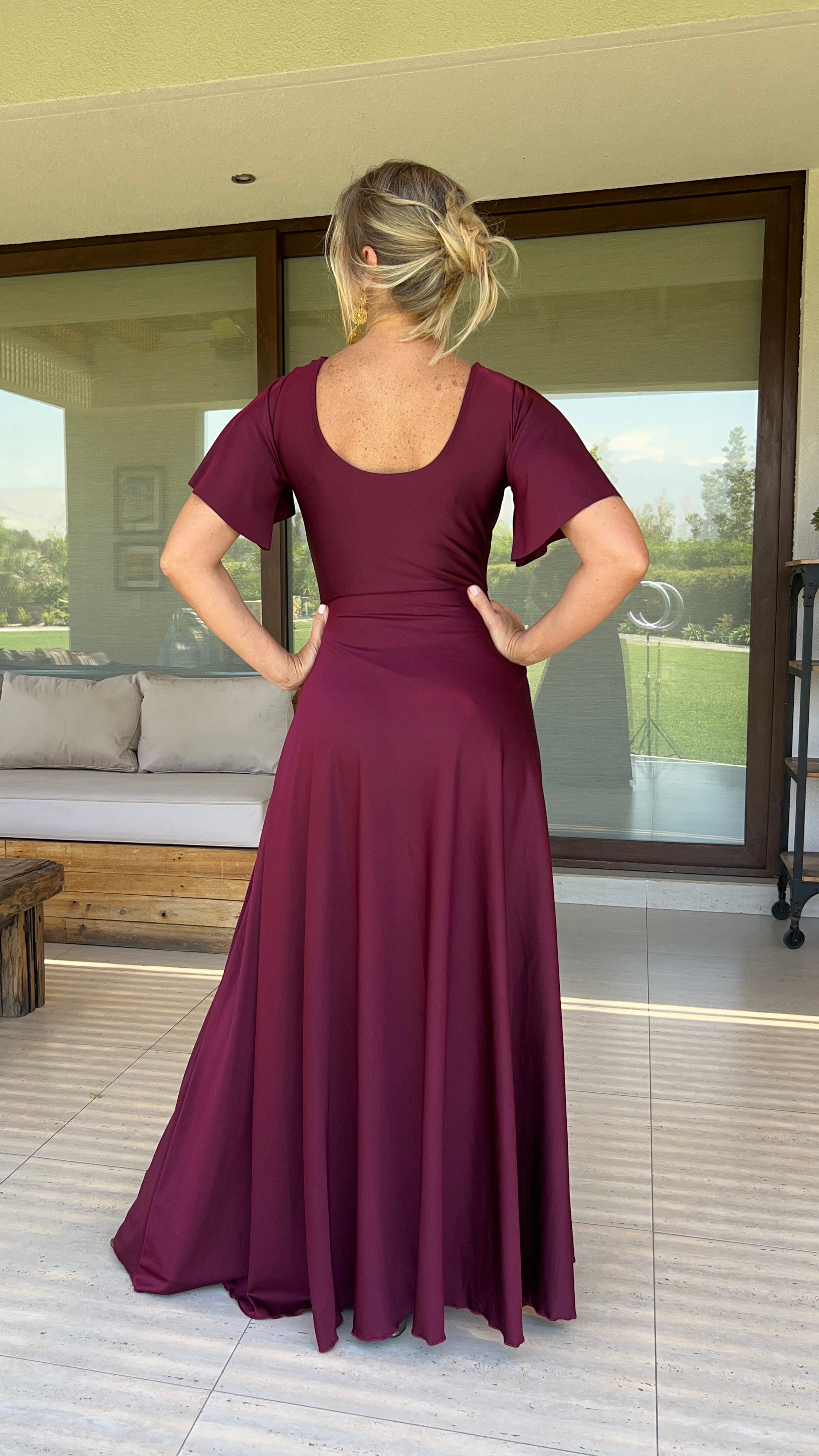 Vestido Miranda Burdeos